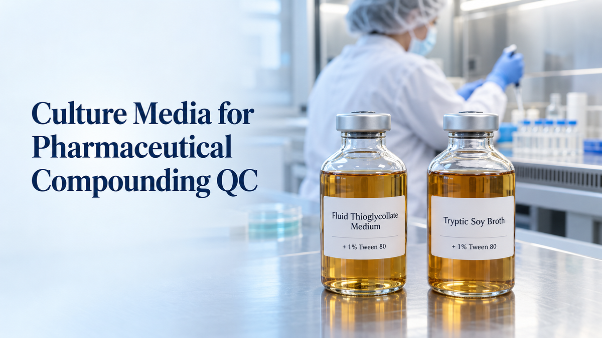 Using Tween 80 Culture Media in Pharmaceutical Compounding Quality Control