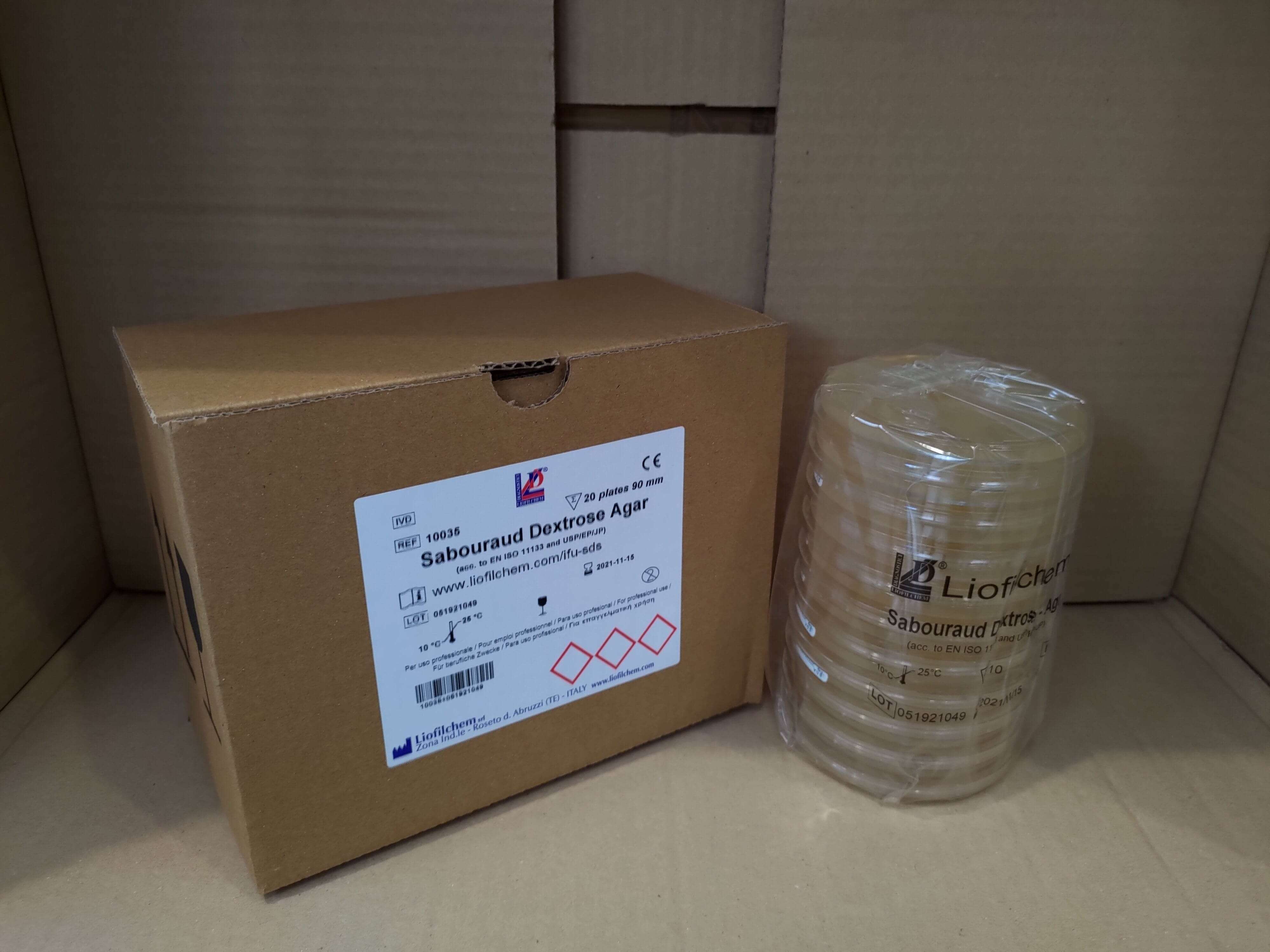 Sabouraud Dextrose Agar ready-to-use plates - Kormay Biomedicals store