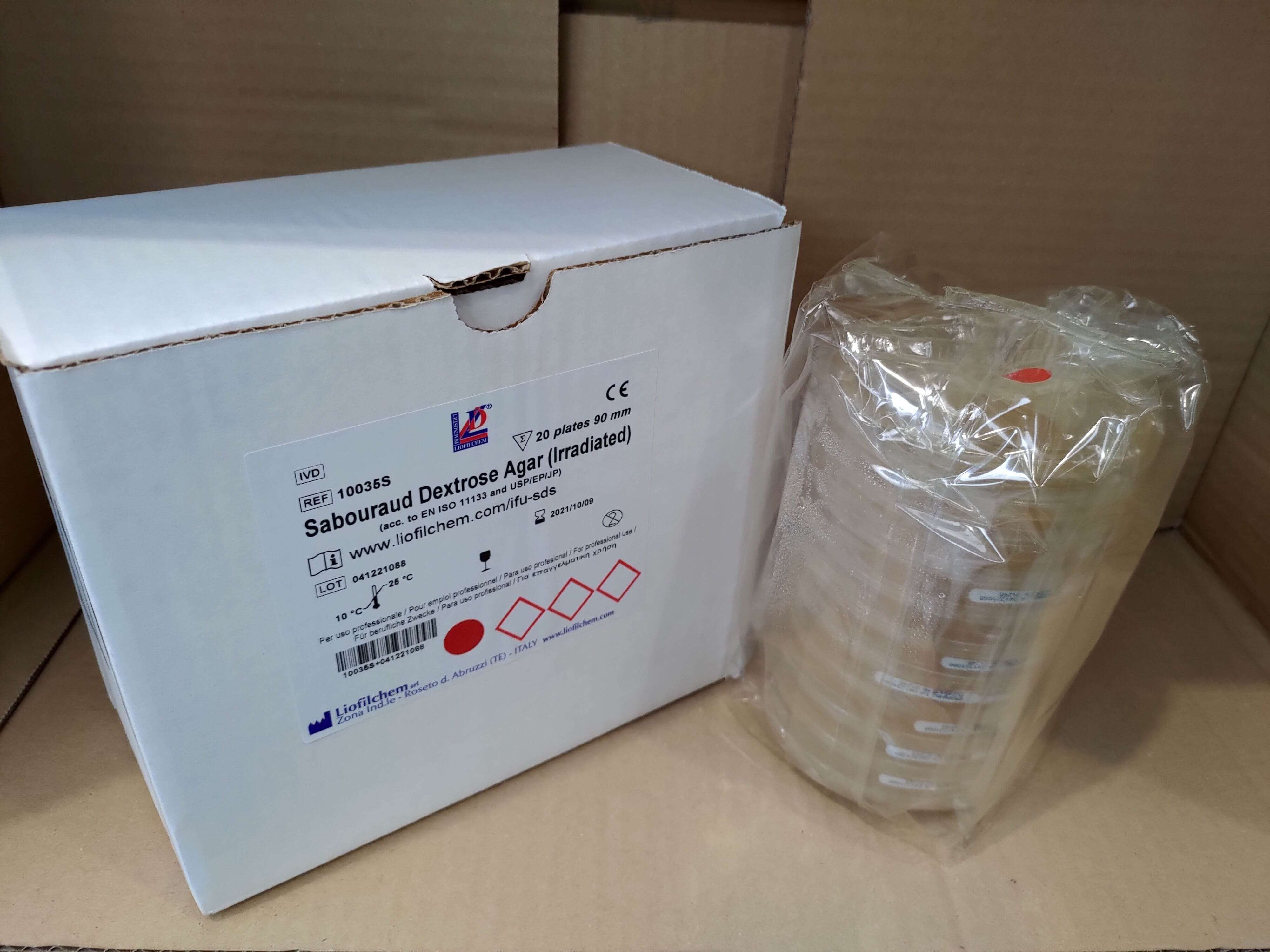 Sabouraud Dextrose Agar (Irradiated) - Kormay Biomedicals store