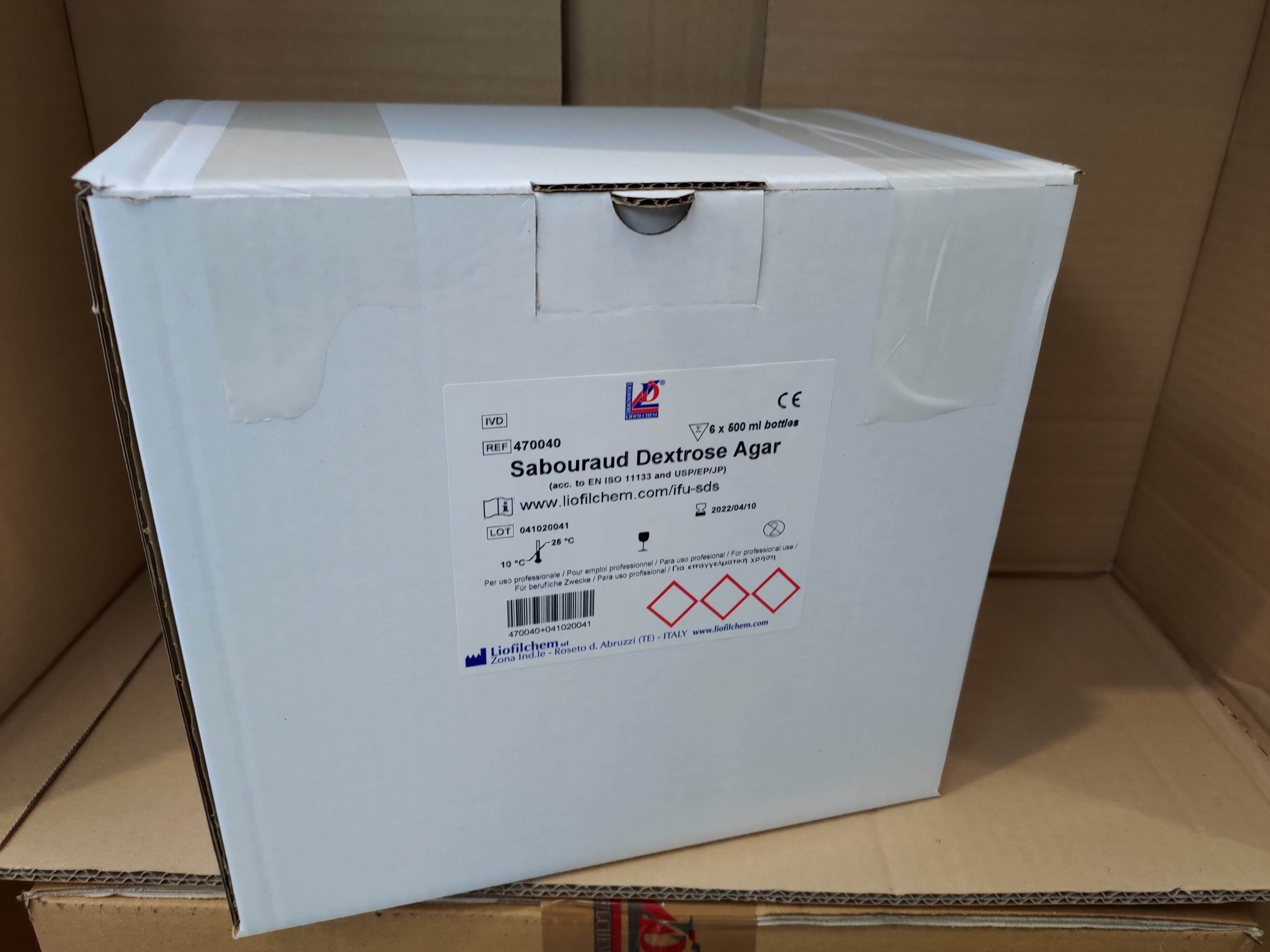 Sabouraud Dextrose Agar Culture media in glass tubes and bottles - Kormay Biomedicals store