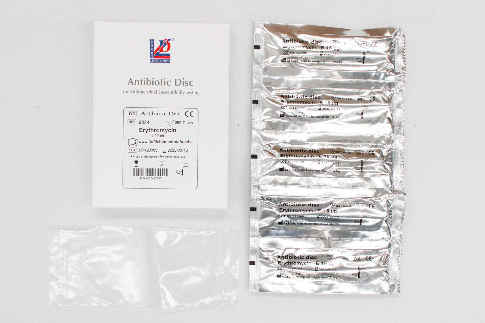 AST DISC Erythromycin E 15 ug - Kormay Biomedicals store