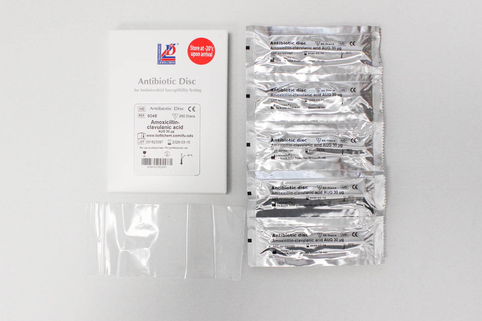 AST DISC Amoxicillin-Clavulanic Acid AUG 30 µg - Kormay Biomedicals store