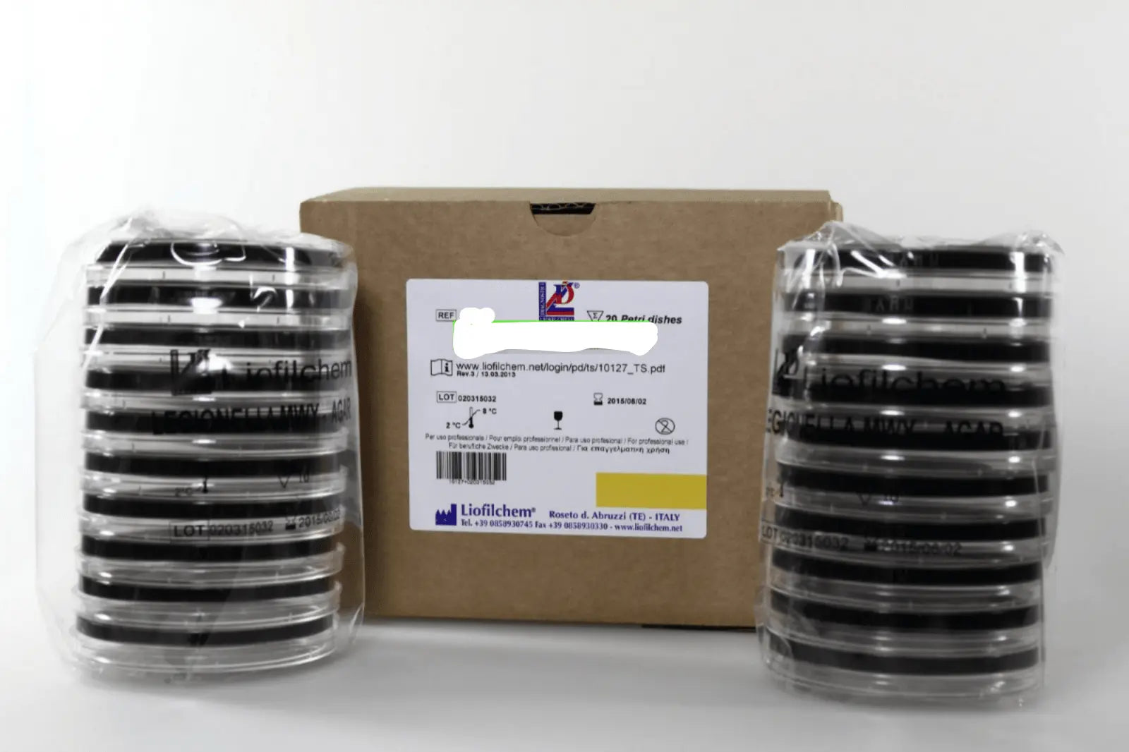 Liofilchem Microbiology 90 mm Contact Plate 20/pack Agar 3 - For Microbiology Lab Testing