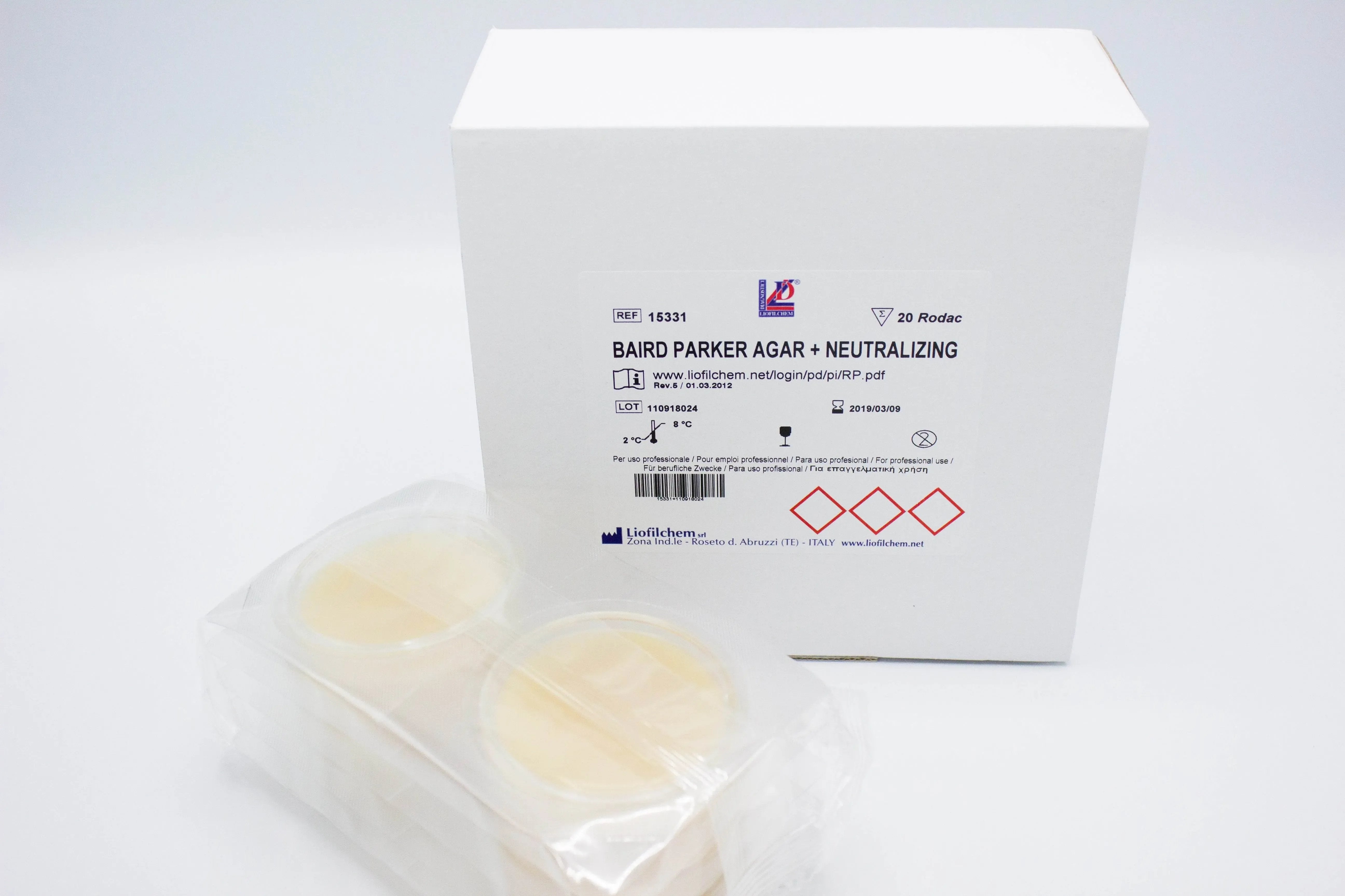 Liofilchem Baird Parker Agar + Neutralizing Culture Media 15331