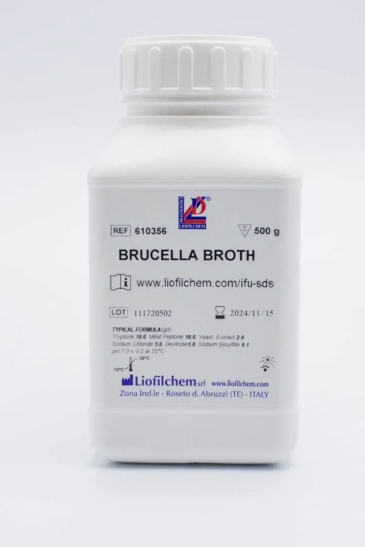 Liofilchem Microbiology Brucella Broth - For Microbiology Lab Testing