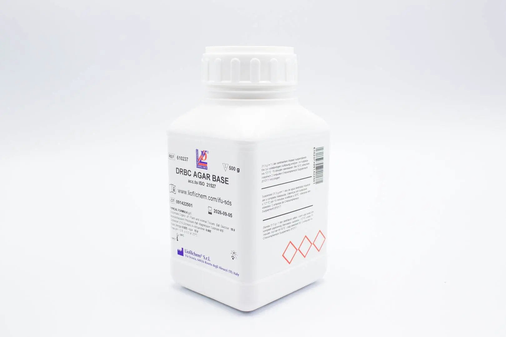 Liofilchem DRBC Agar Base Culture Media 610237