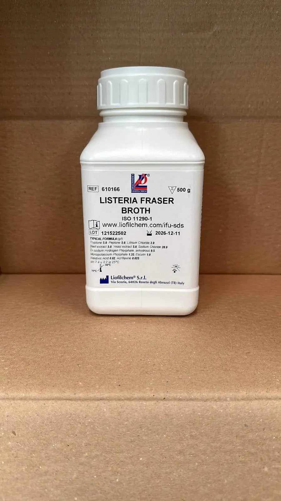 Liofilchem Listeria Fraser Broth Culture Media 620166