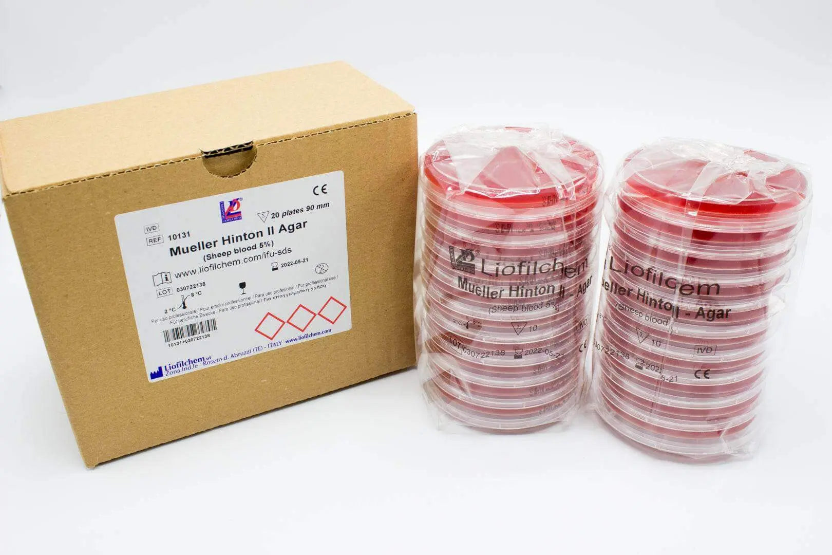 Liofilchem Mueller Hinton II Agar (Sheep Blood 5%) Culture Media 10131