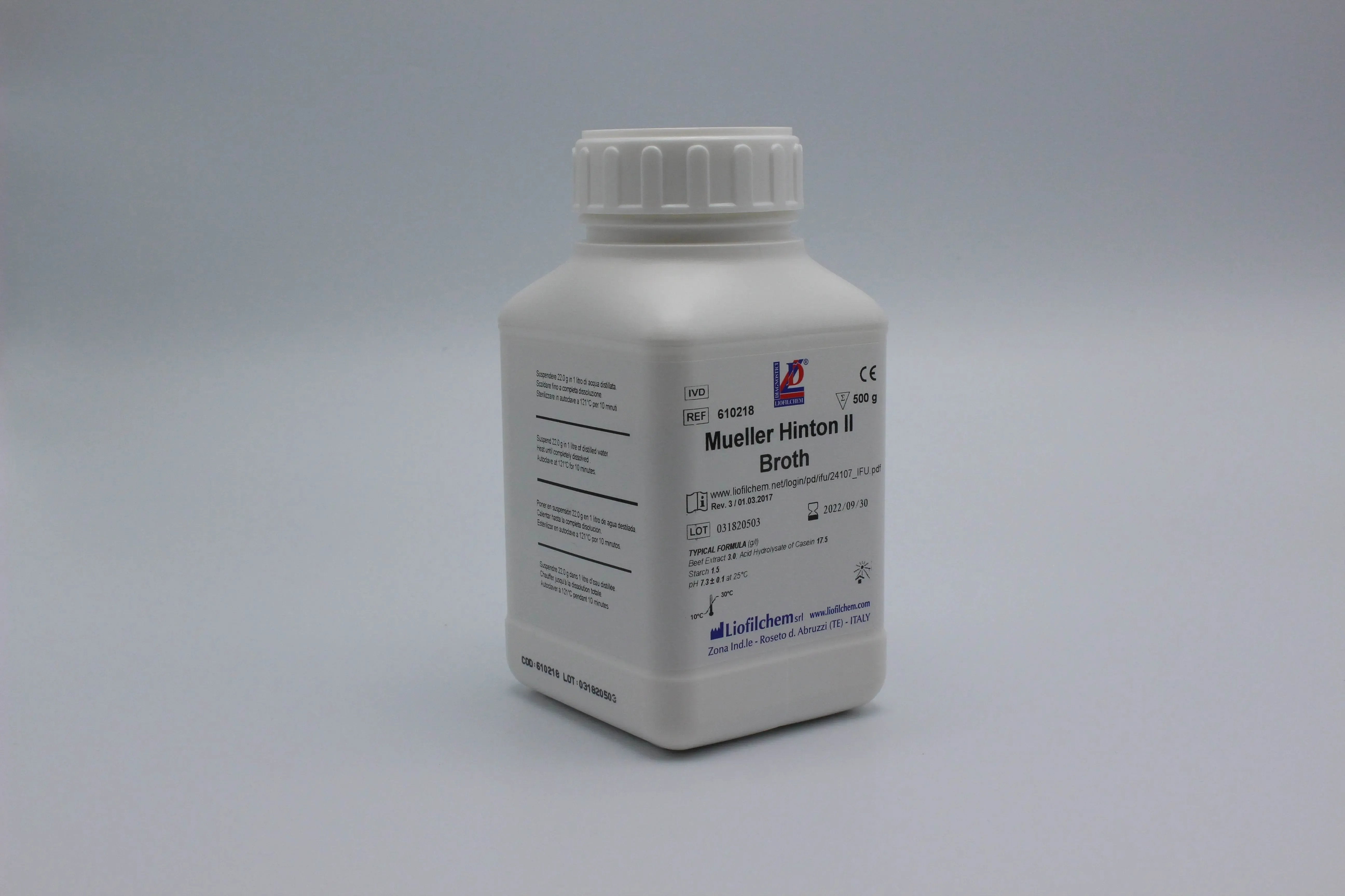 Liofilchem MUELLER HINTON II Broth Culture Media 620218