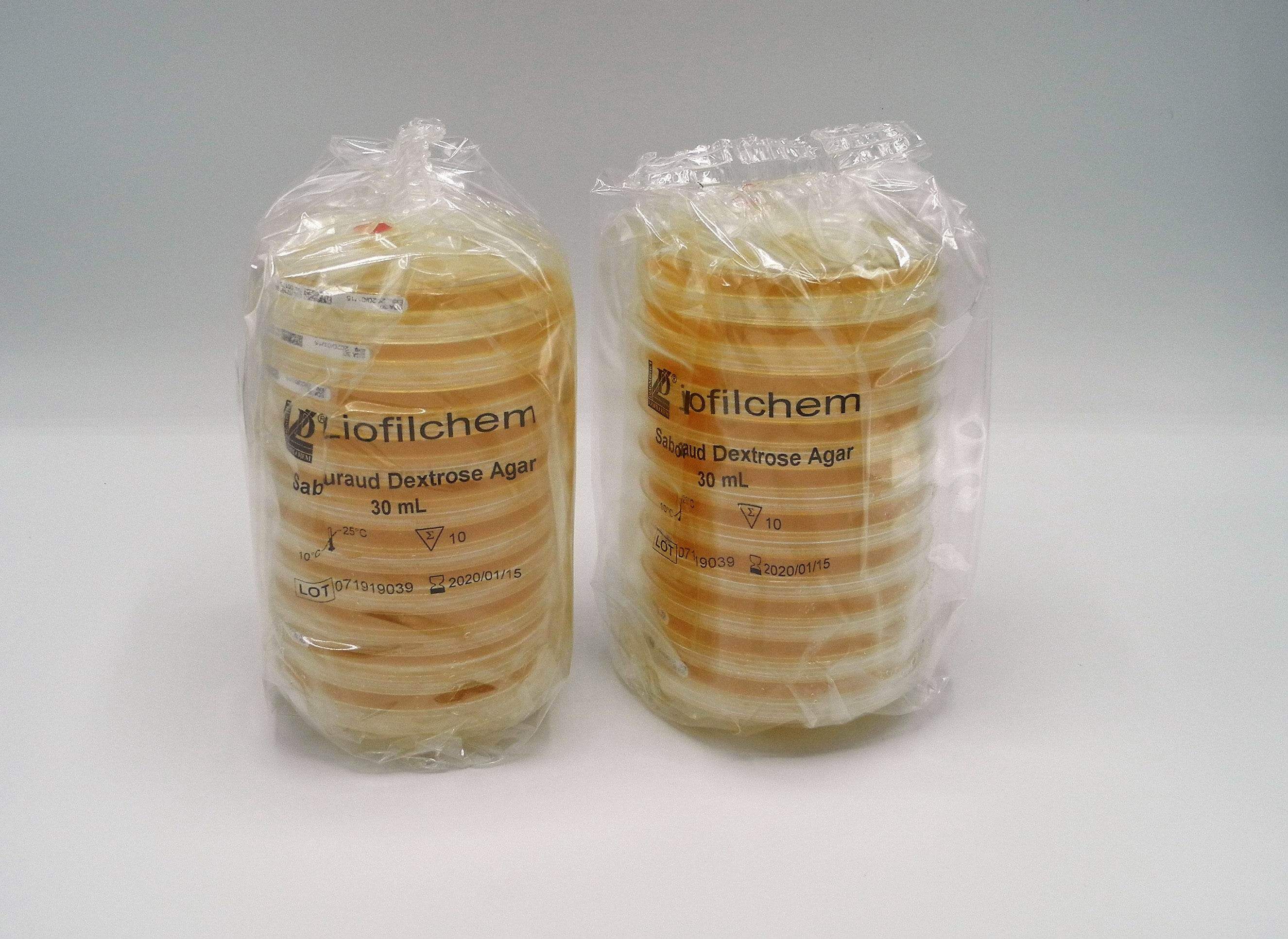 Liofilchem Sabouraud Dextrose Agar (Irradiated) 30 mL Culture Media 10114S