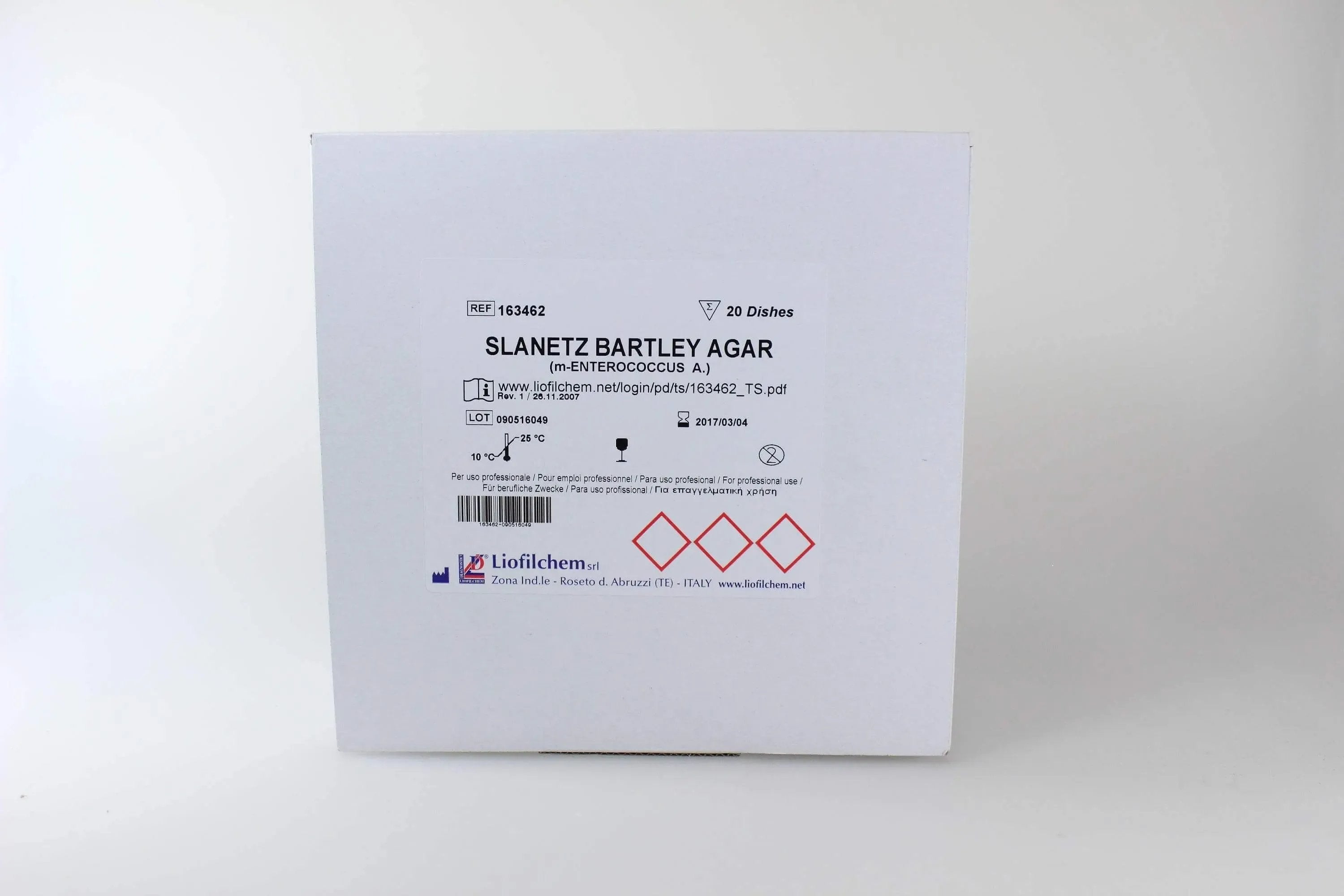 Liofilchem Slanetz Bartley Agar (m-ENTEROCOCCUS A.) Culture Media 163462