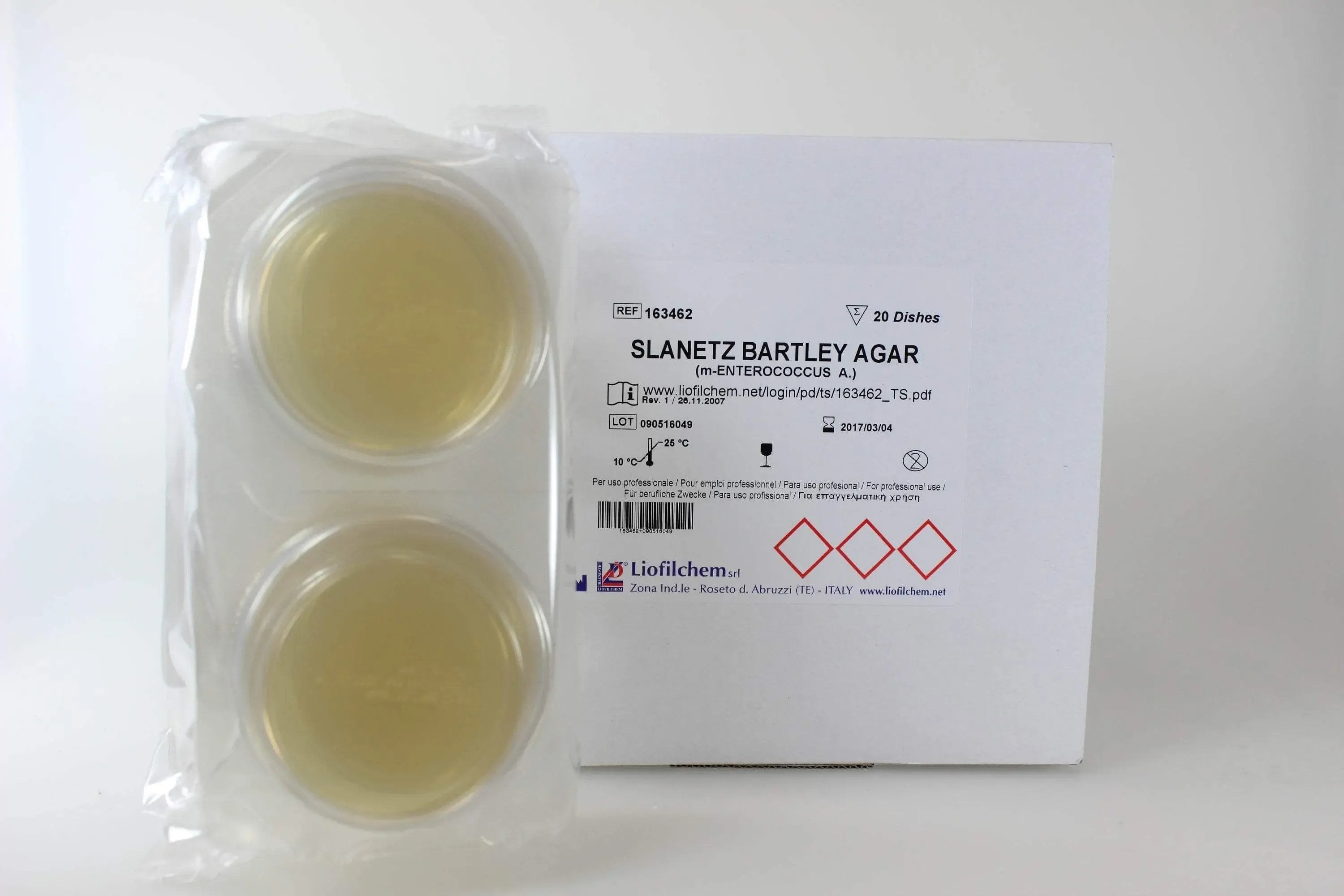 Liofilchem Slanetz Bartley Agar (m-ENTEROCOCCUS A.) Culture Media 163462