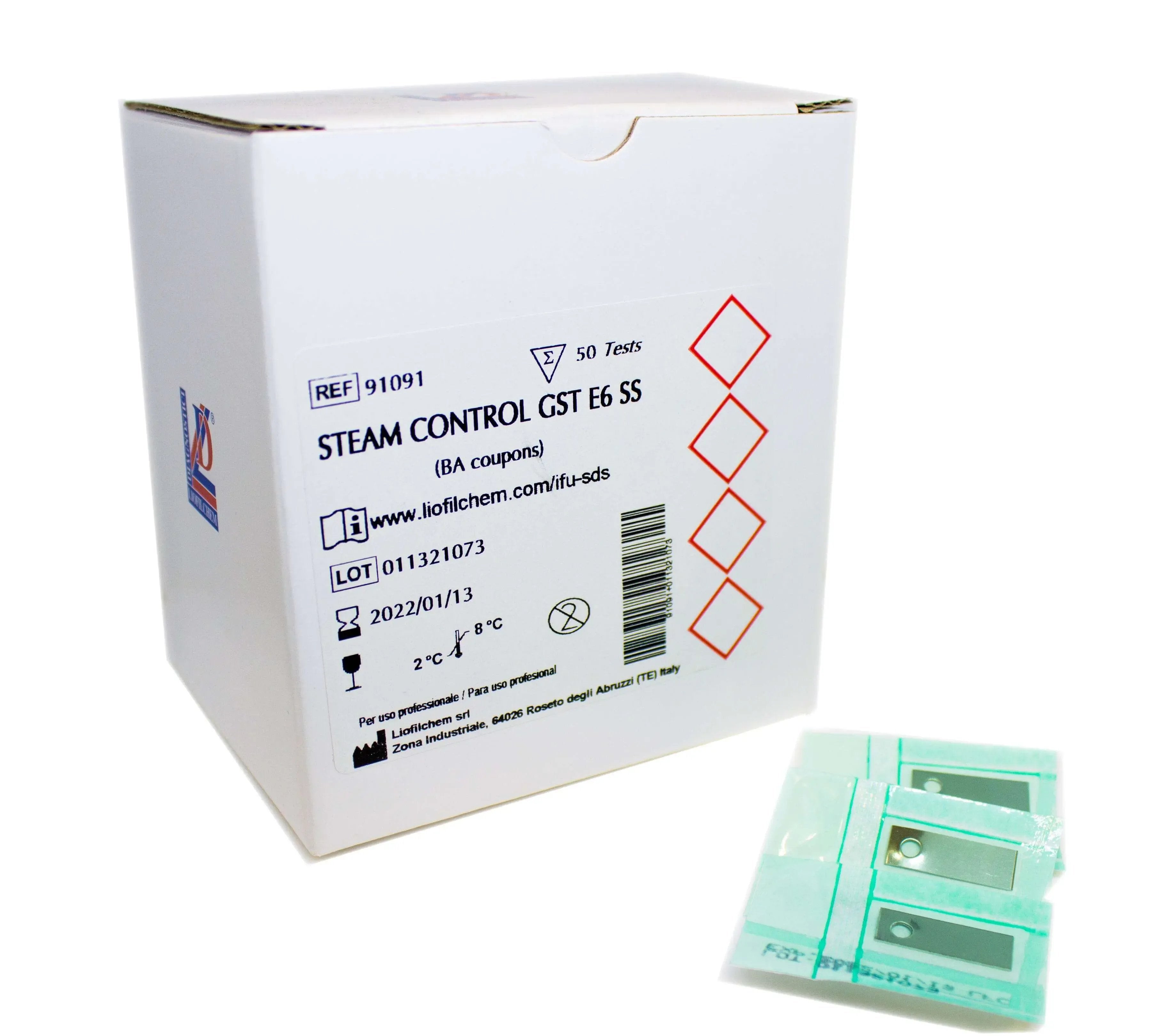 Liofilchem Steam Control GST E6 SS (BA coupons) 91091