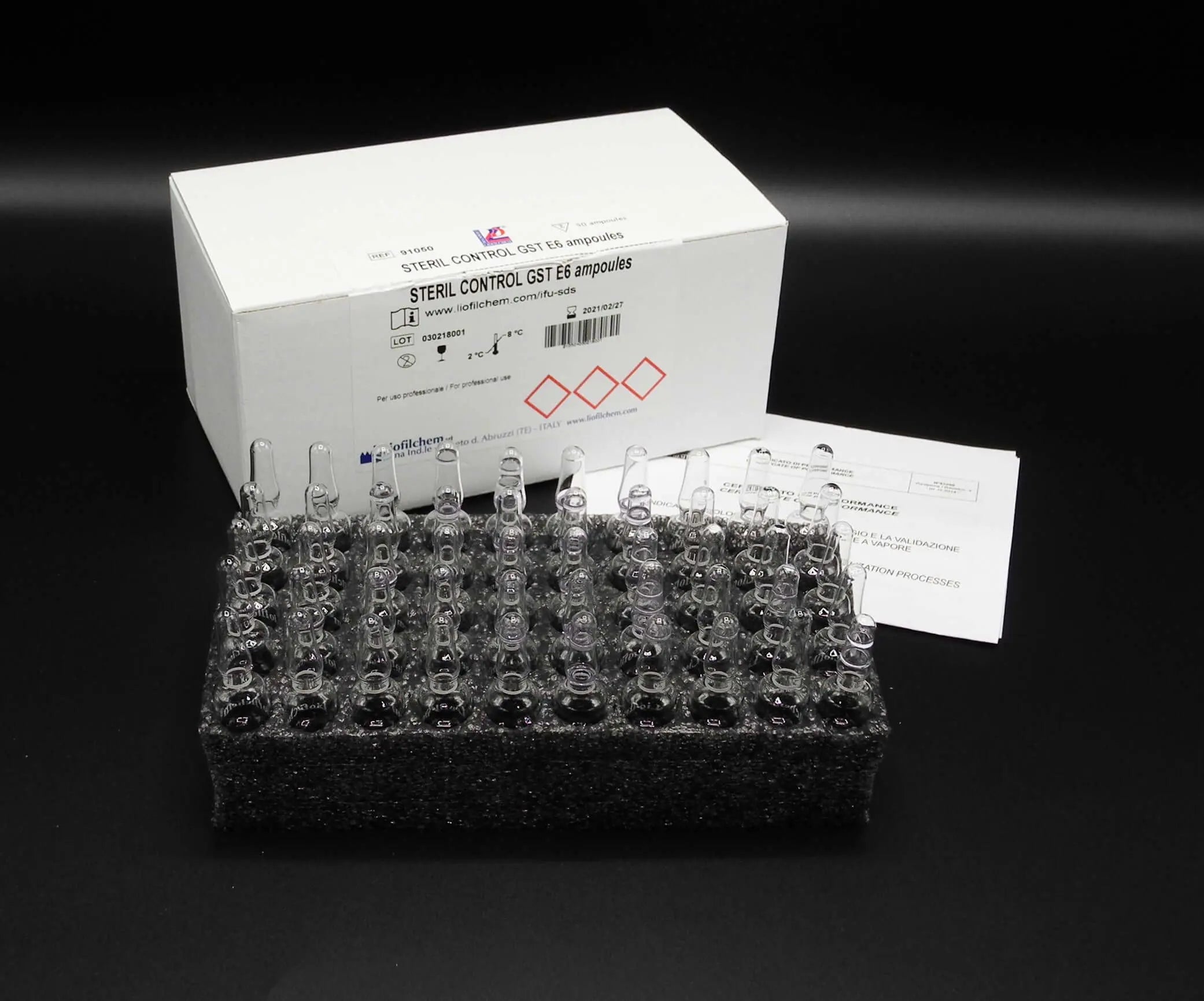 Liofilchem Steril Control GST E6 ampoules 91050