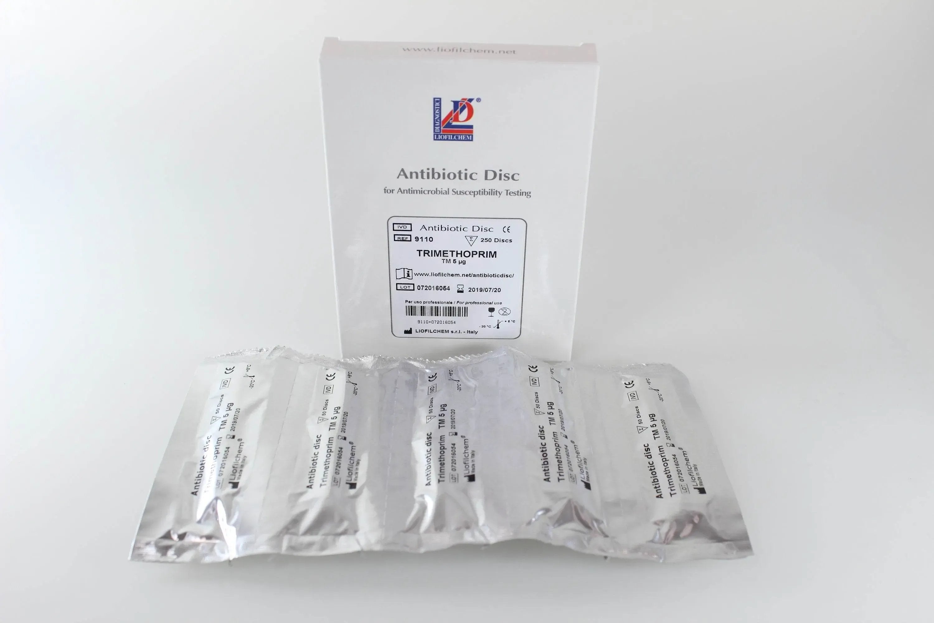 Liofilchem Trimethoprim TM 5 µg Antibiotic discs for susceptibility tests 9110