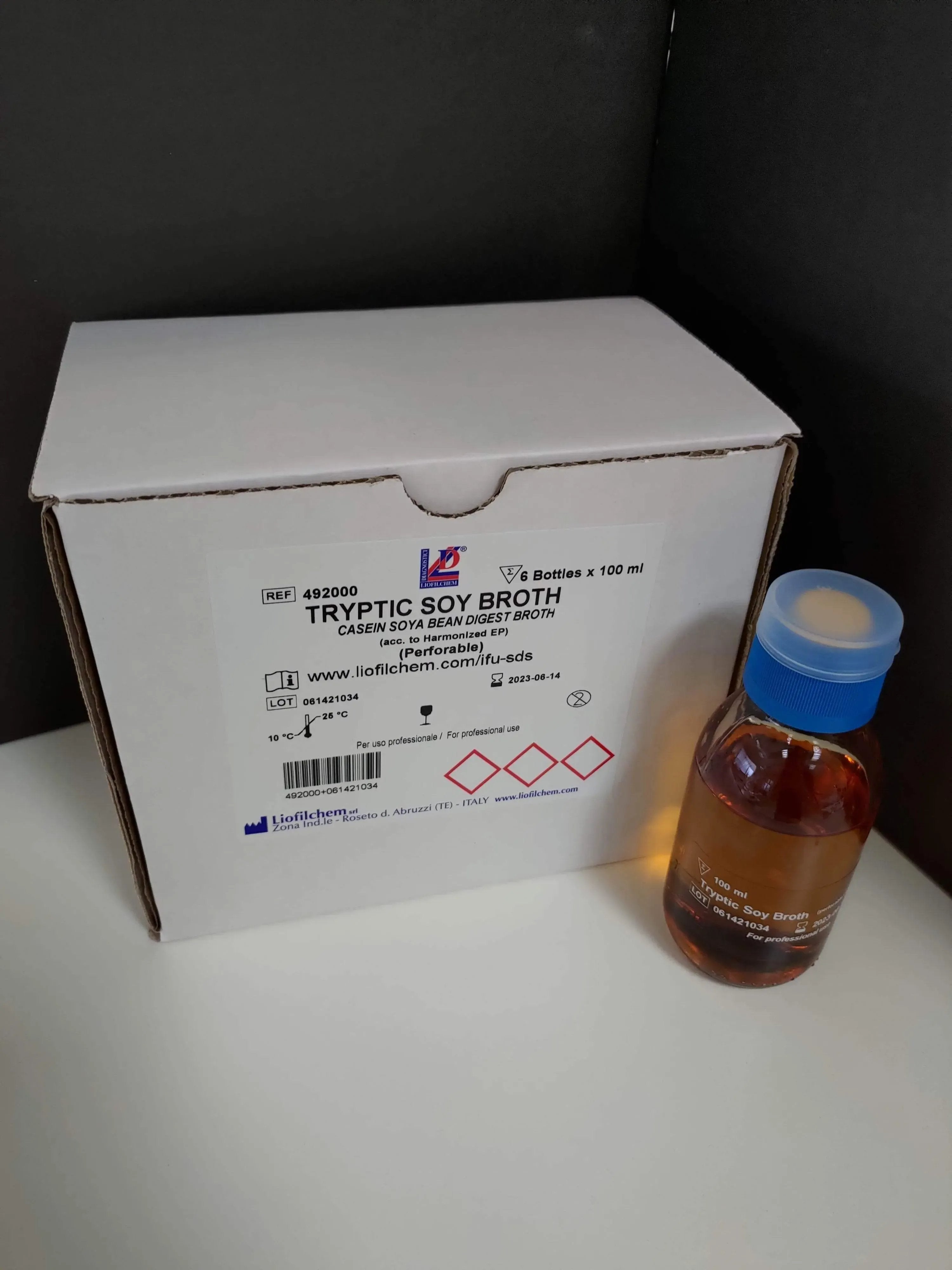 Liofilchem Tryptic Soy Broth Culture Media 495010