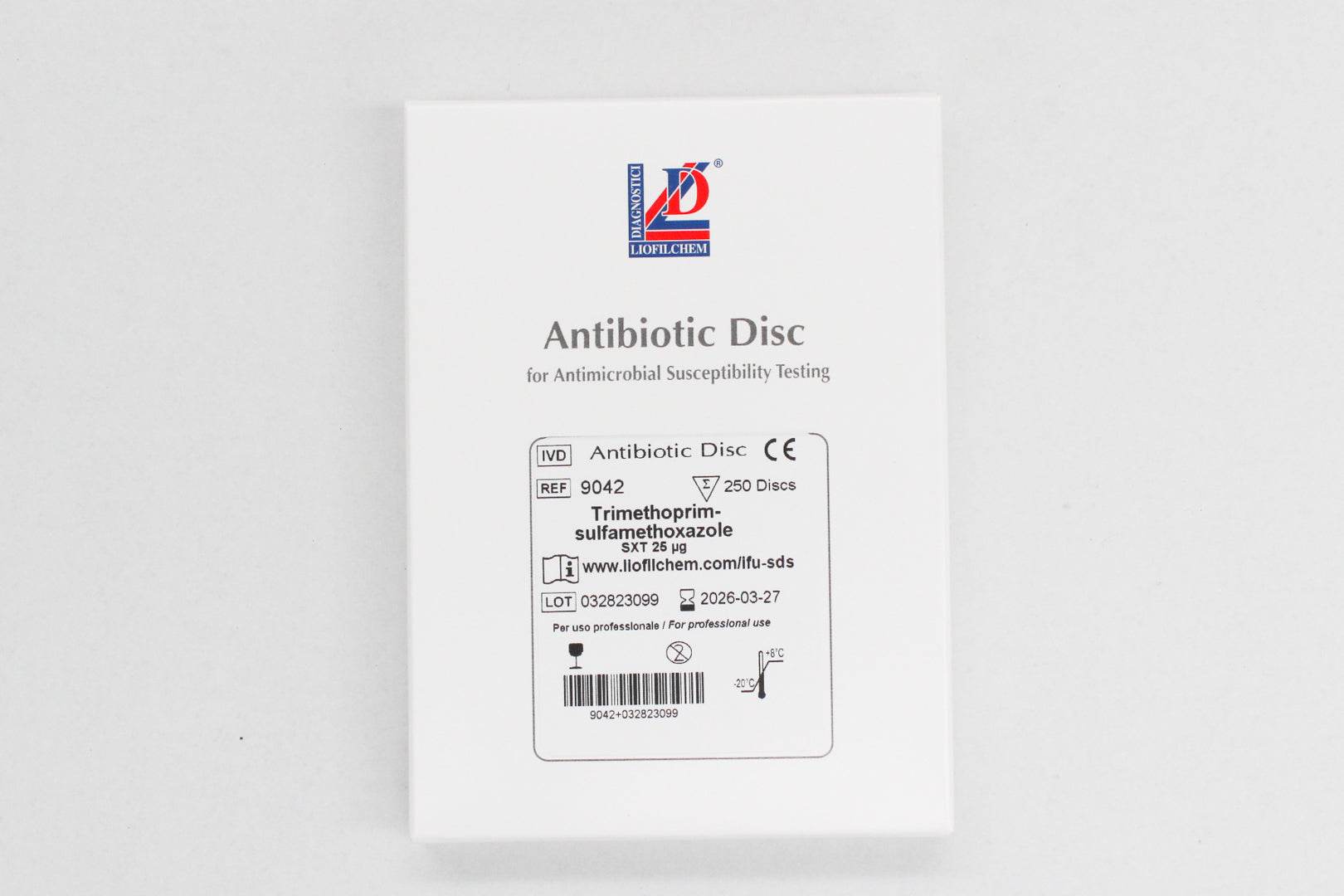 AST Antibiotec Sensitivity DISC Trimethoprim-Sulfamethoxazole SXT 25 µg - Kormay Biomedicals store