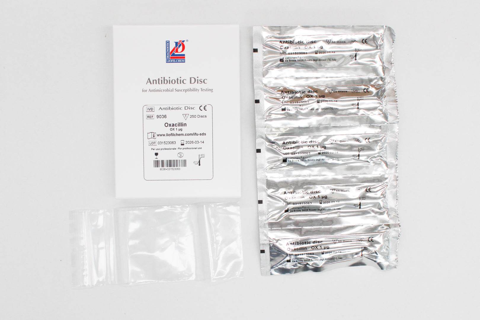 AST DISC Oxacillin OX 1 µg - Kormay Biomedicals store