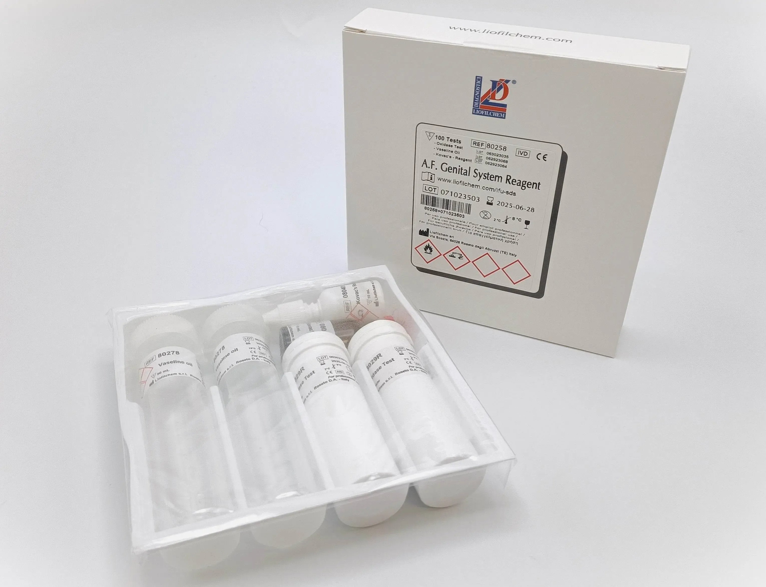 Liofilchem Microbiology 100 tests AF GENITAL SYSTEM Reagent   [Unit = 100 Tests] - For Microbiology Lab Testing