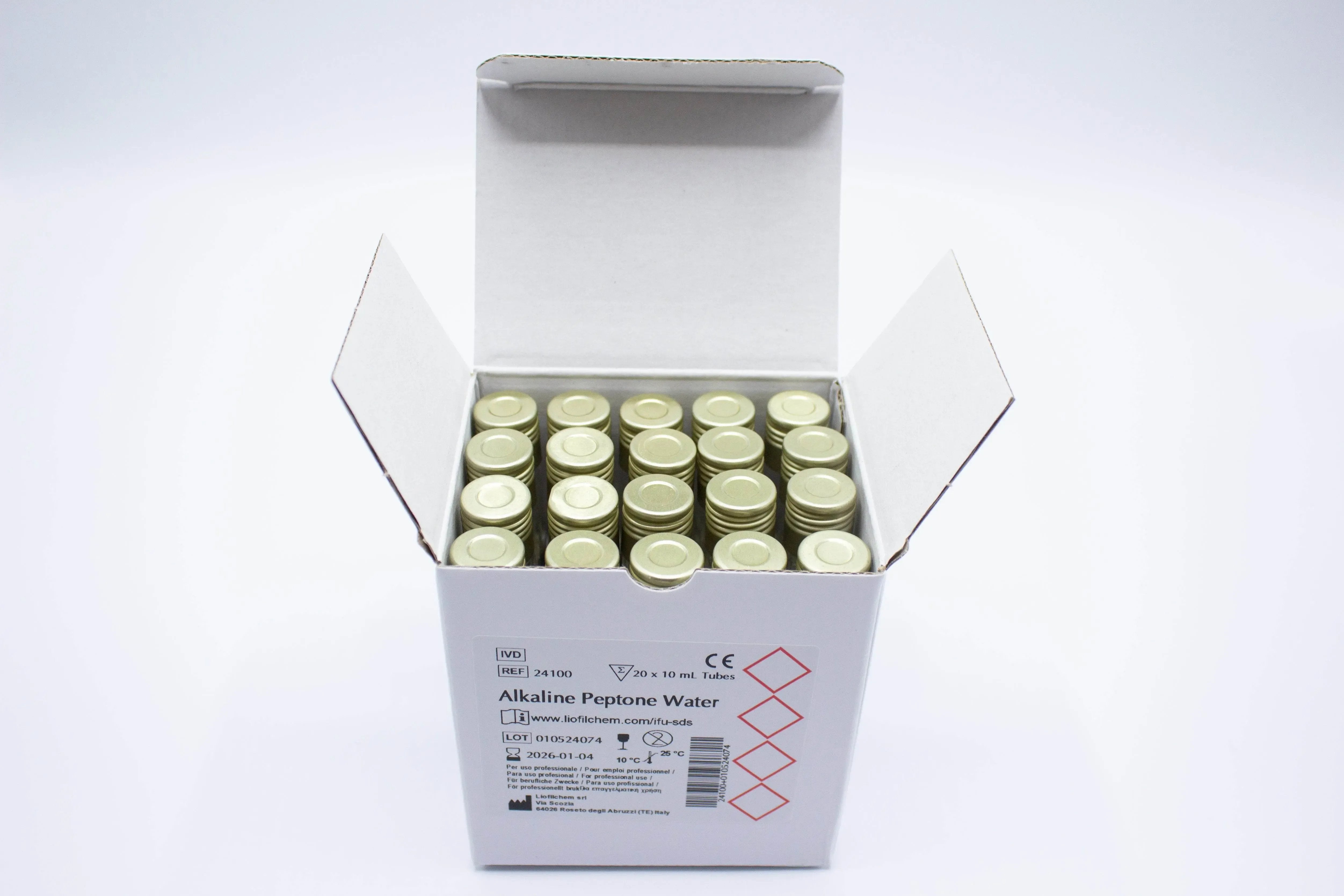 Liofilchem Microbiology Alkaline Peptone Water (Liquid medium) - For Microbiology Lab Testing