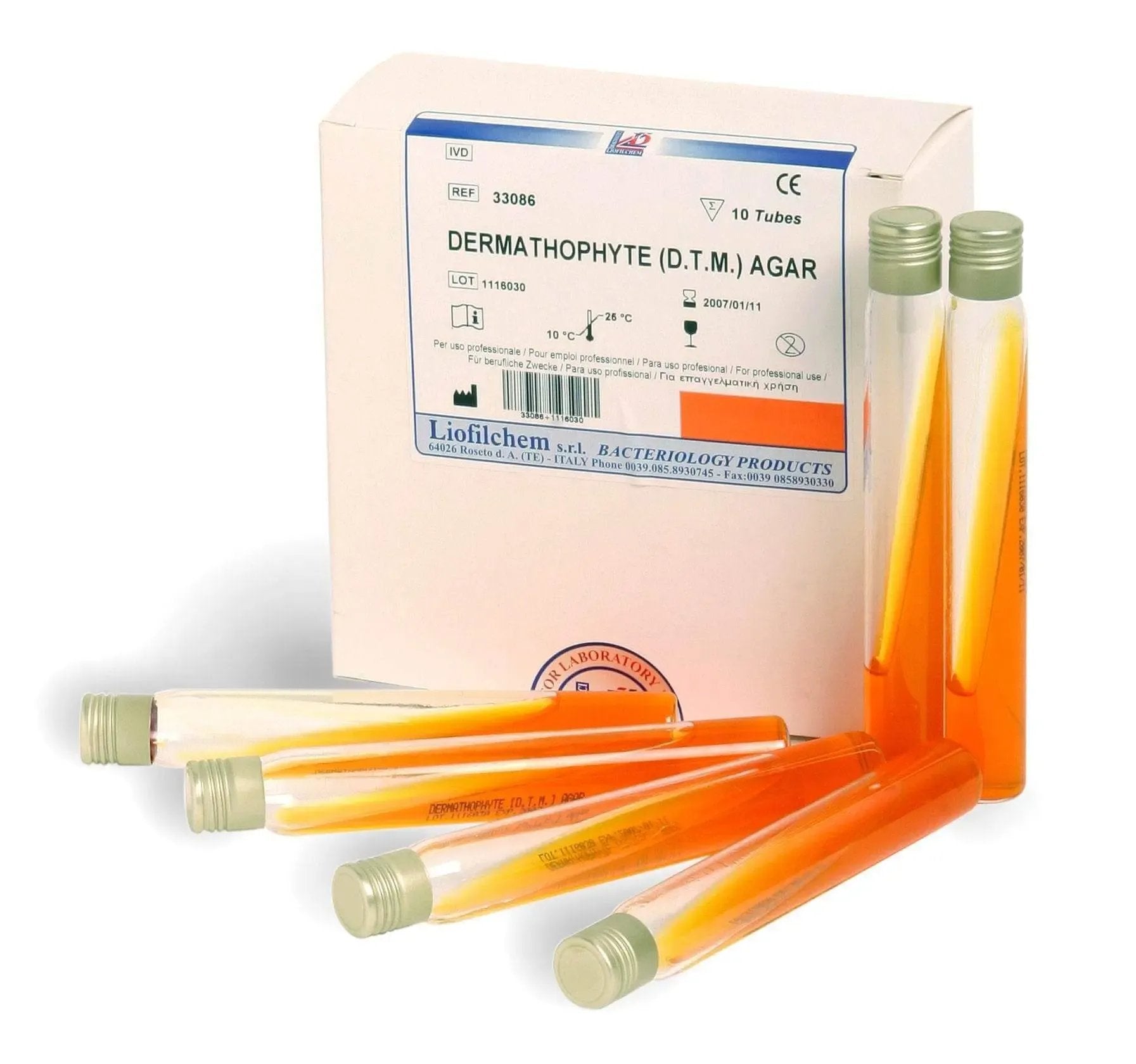 Liofilchem DERMATHOPHYTE (D.T.M.) Agar Culture Media 33086