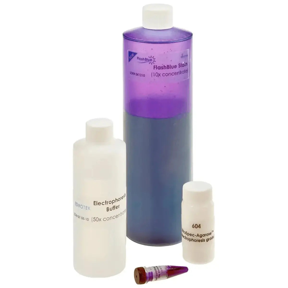 EDVOTEK Biotech Education UNIT Electrophoresis Reagent Package with FlashBlue™