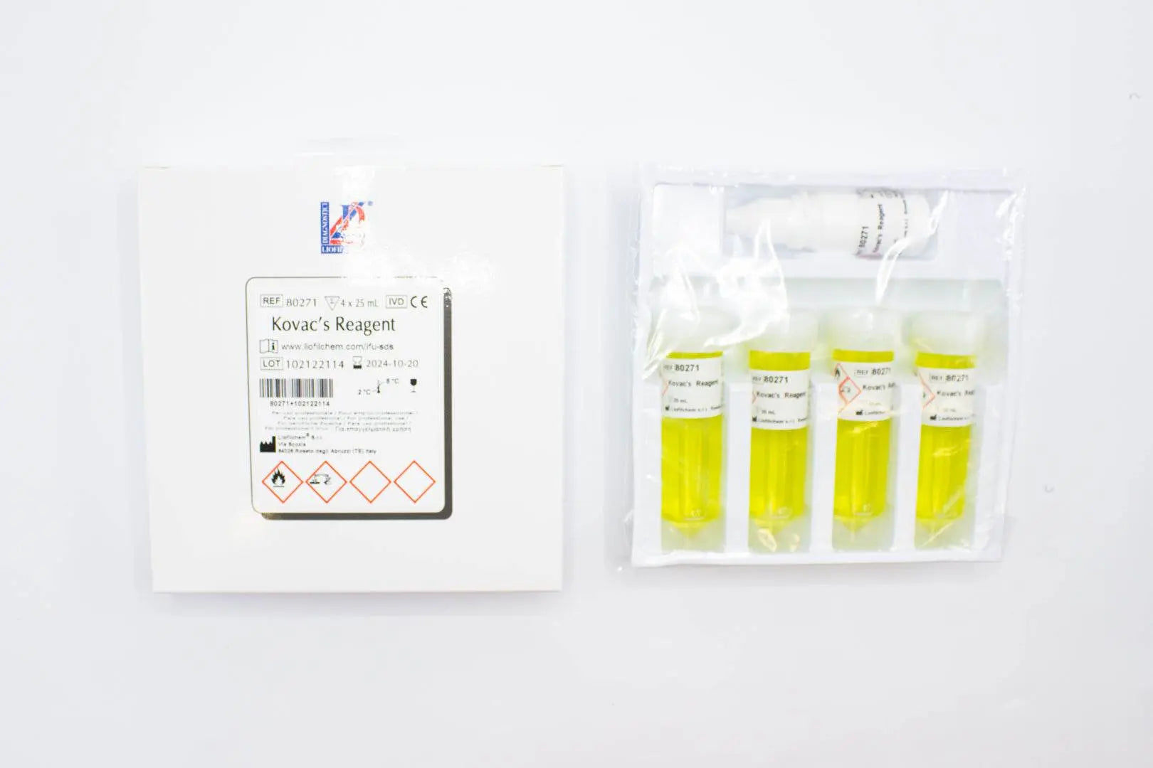 Liofilchem Microbiology 5 ml H2O2 Reagent - For Microbiology Lab Testing