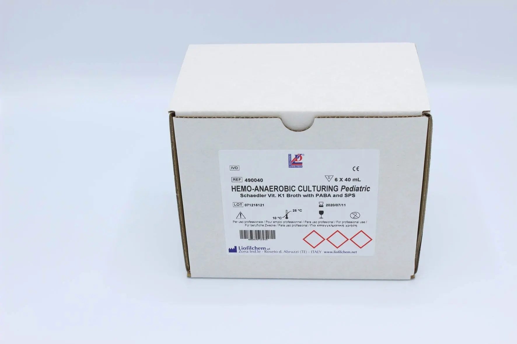 Liofilchem HEMO-ANAEROBIC CULTURING Pediatric 490040