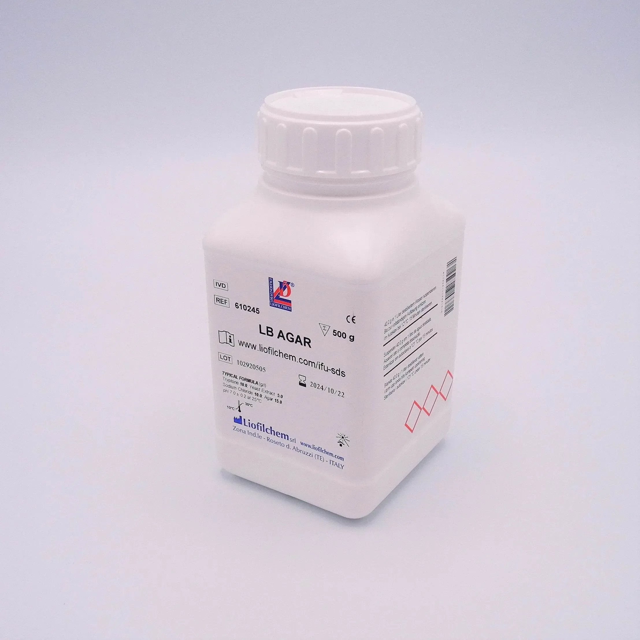 Liofilchem LB Agar Culture Media 10475