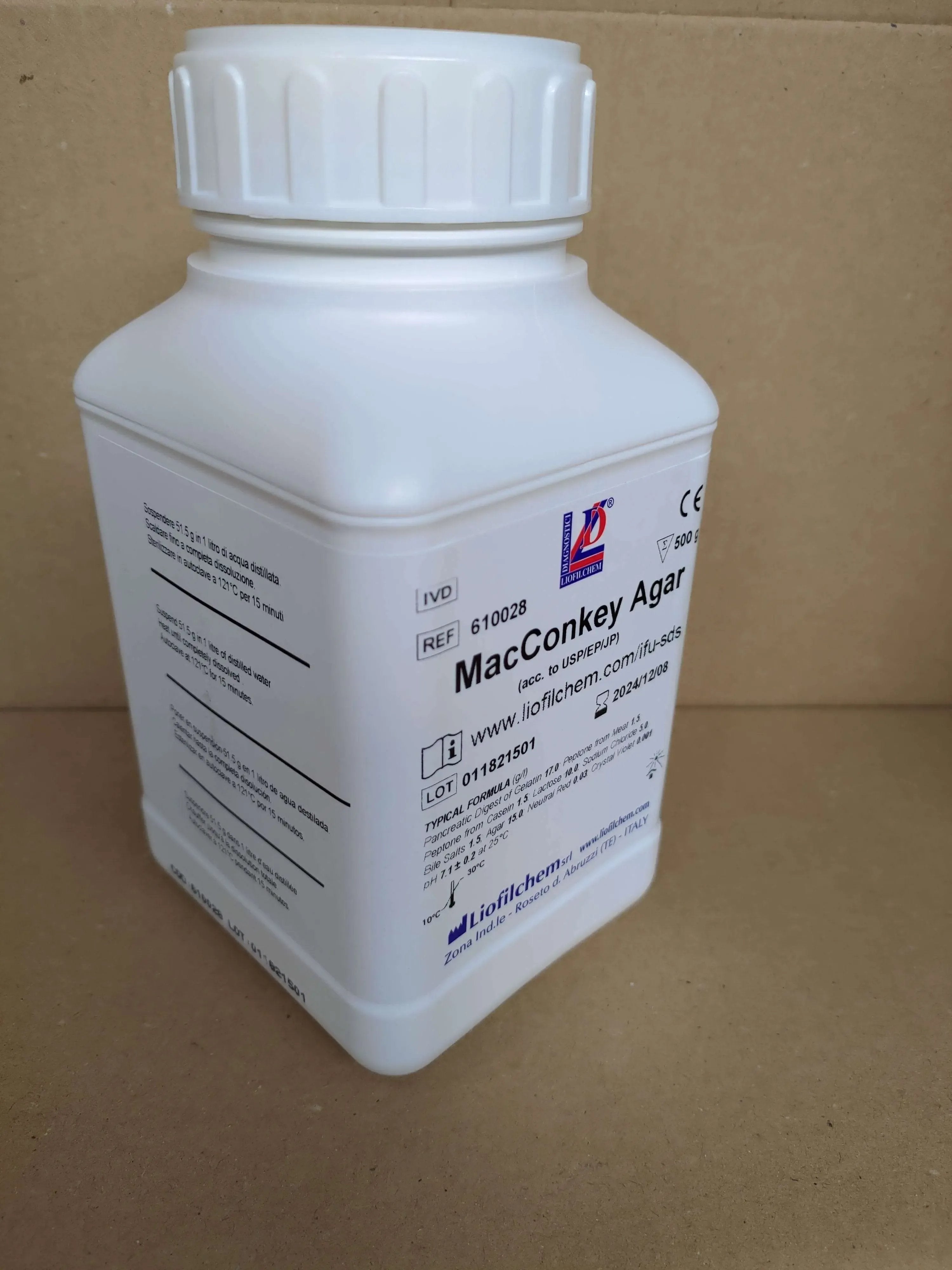 Liofilchem MacConkey Agar Culture Media 10029*