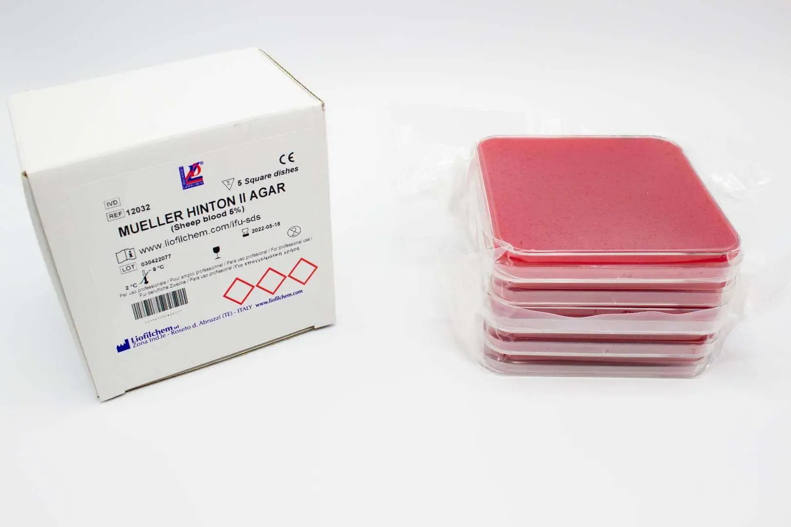 Liofilchem Mueller Hinton II Agar (Sheep Blood 5%) Culture Media 10131