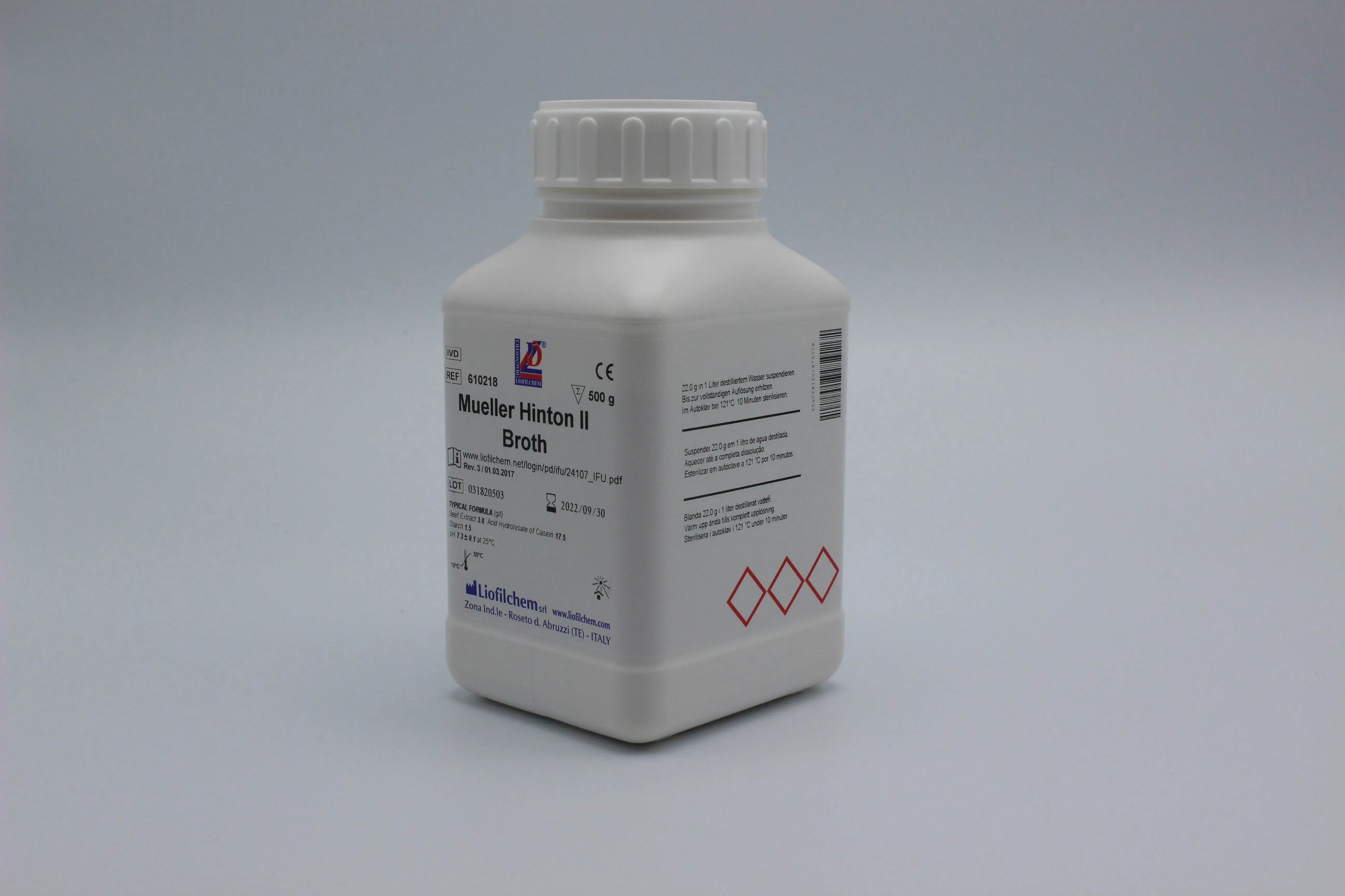 Liofilchem MUELLER HINTON II Broth Culture Media 620218