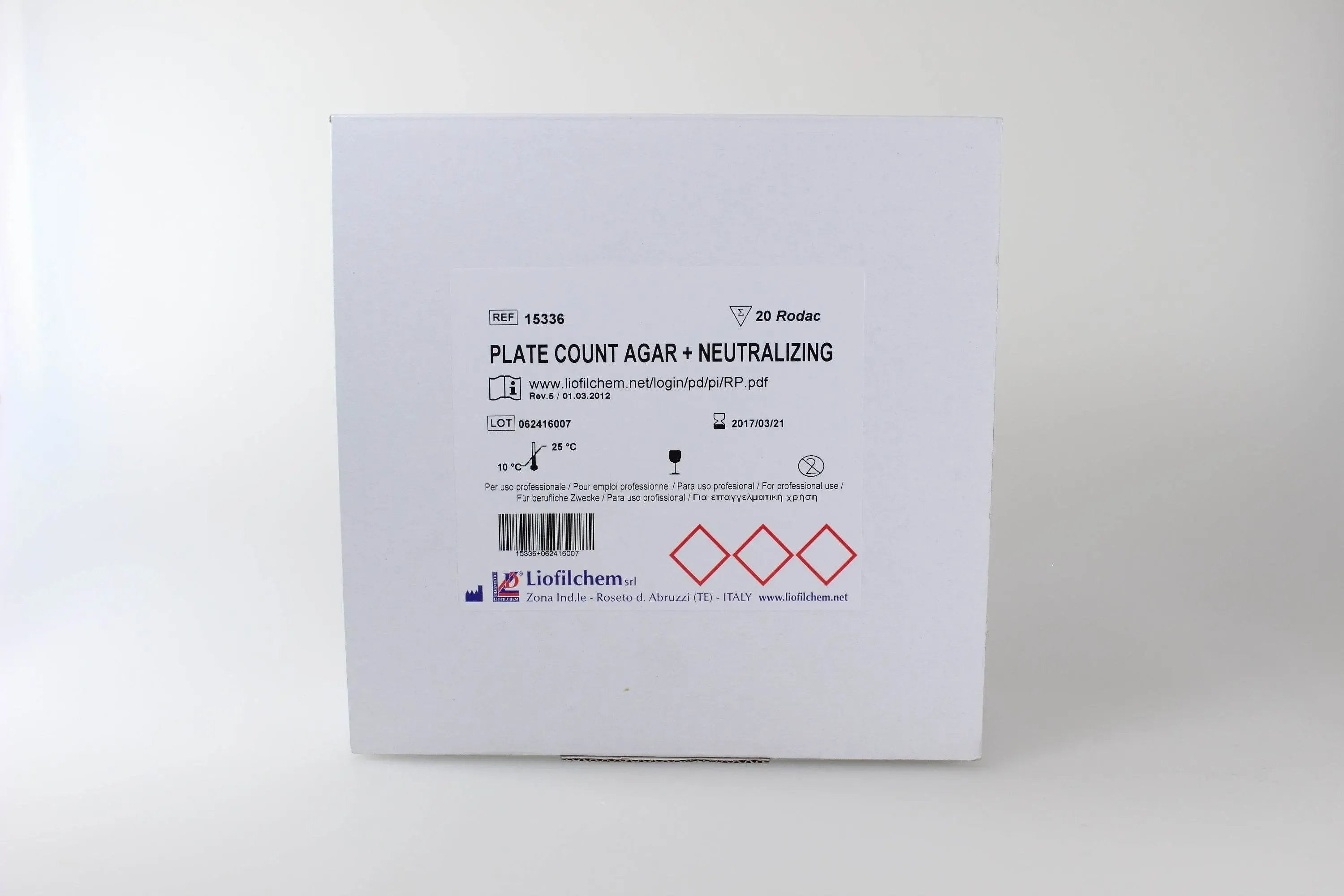 Liofilchem Plate Count Agar + Neutralizing Culture Media 15336