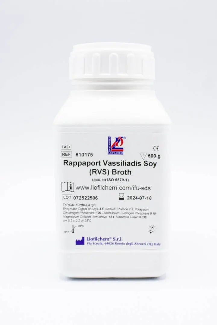 Liofilchem Rappaport Vassiliadis Soy (RVS) Broth 10 ml Culture Media 620175