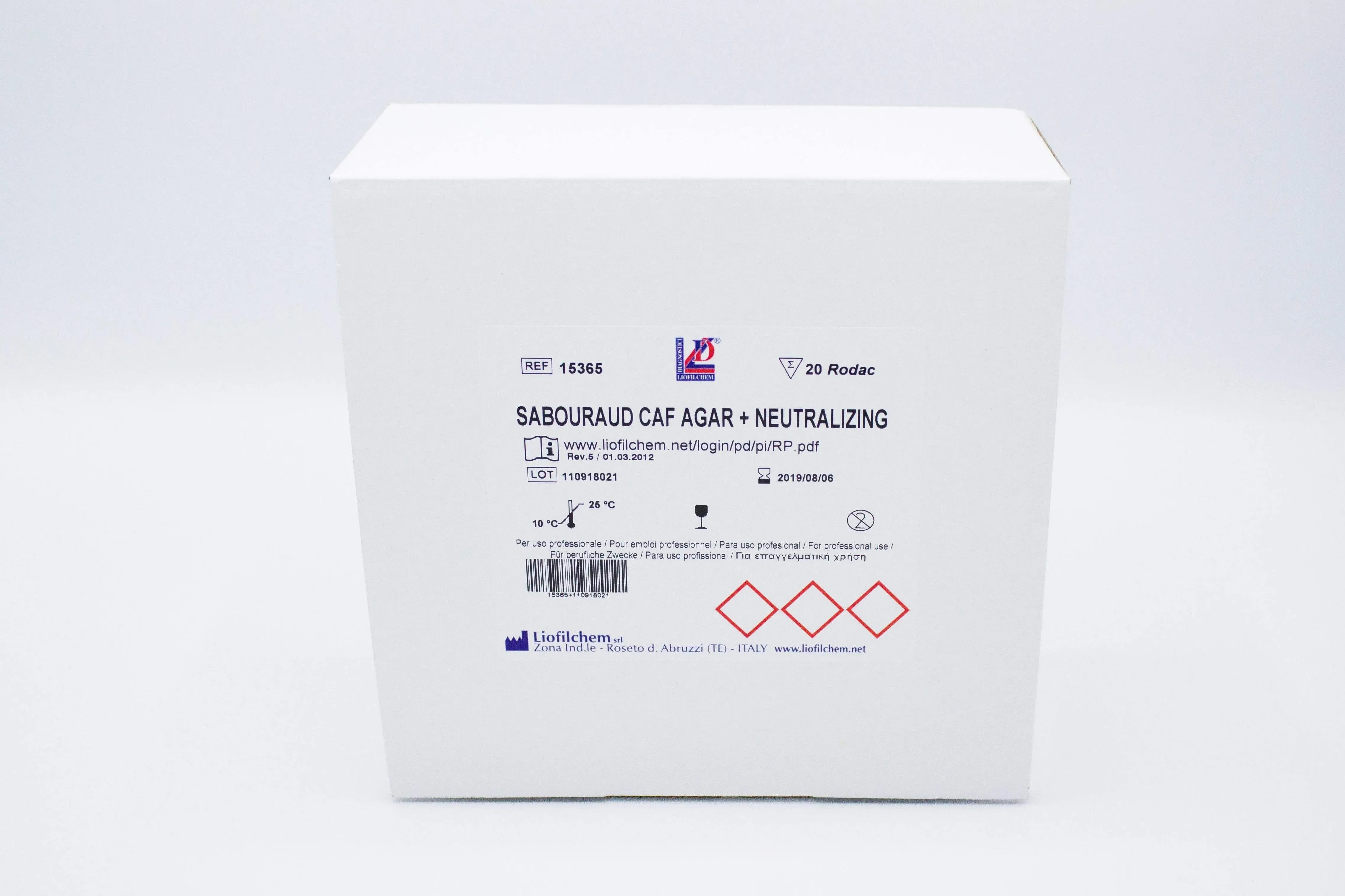 Liofilchem Sabouraud CAF Agar + Neutralizing Culture Media 15365