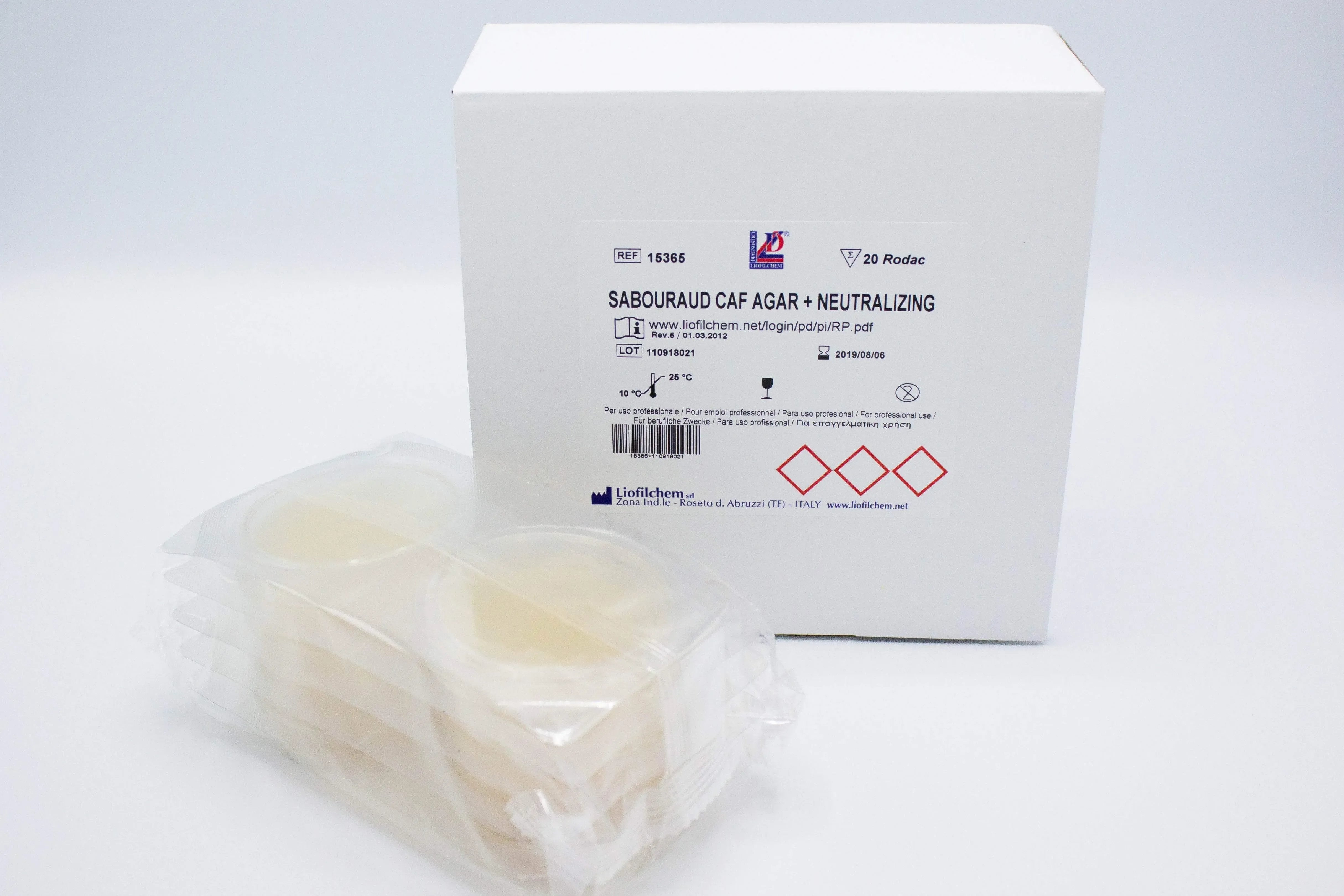 Liofilchem Sabouraud CAF Agar + Neutralizing Culture Media 15365