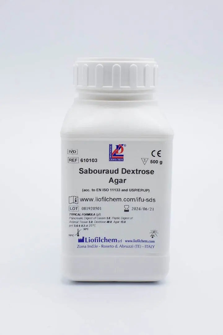 Liofilchem Sabouraud Dextrose Agar Dehydrated Culture Media 610103