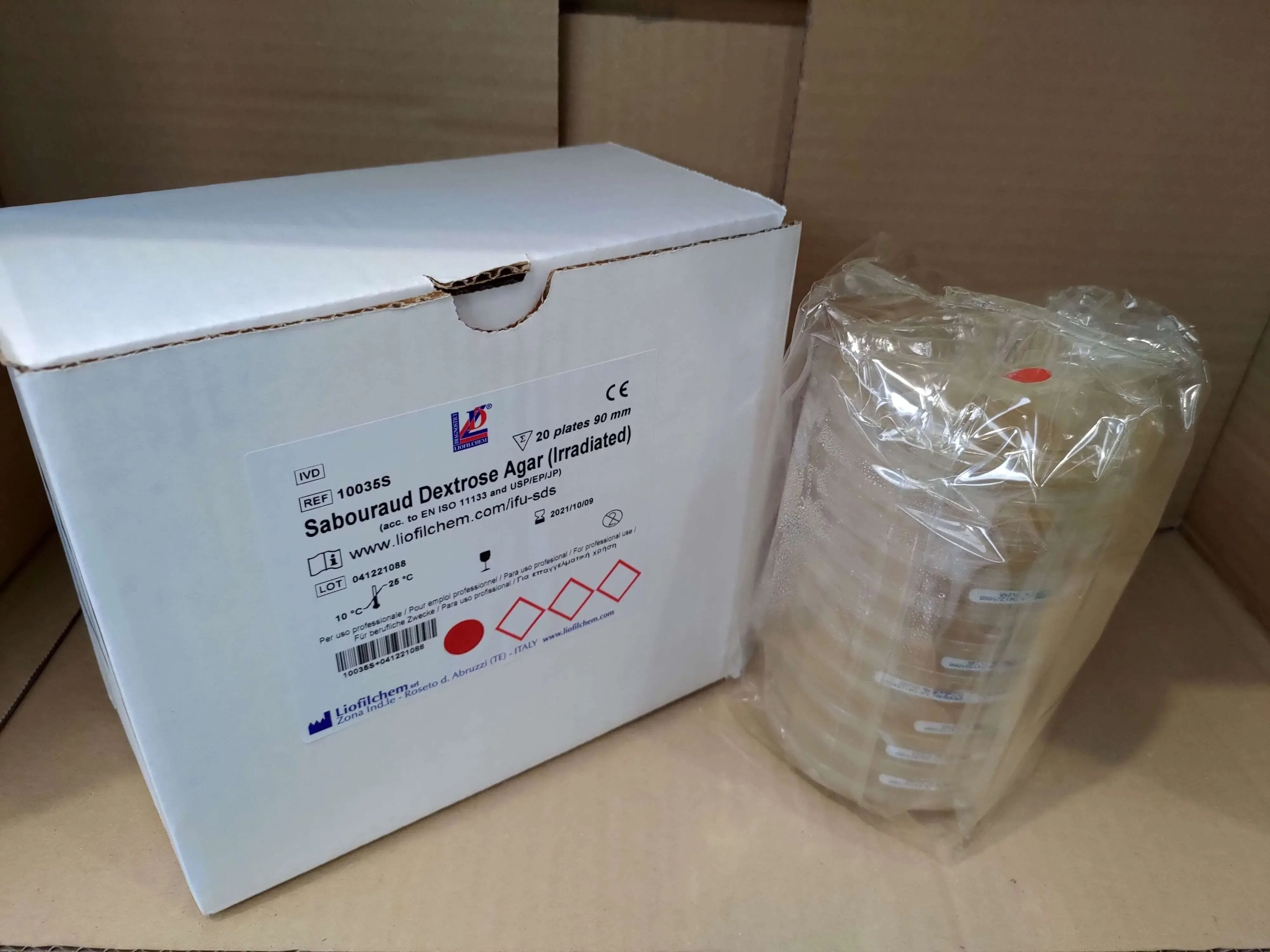 Liofilchem Sabouraud Dextrose Agar (Irradiated) Culture Media 10035S