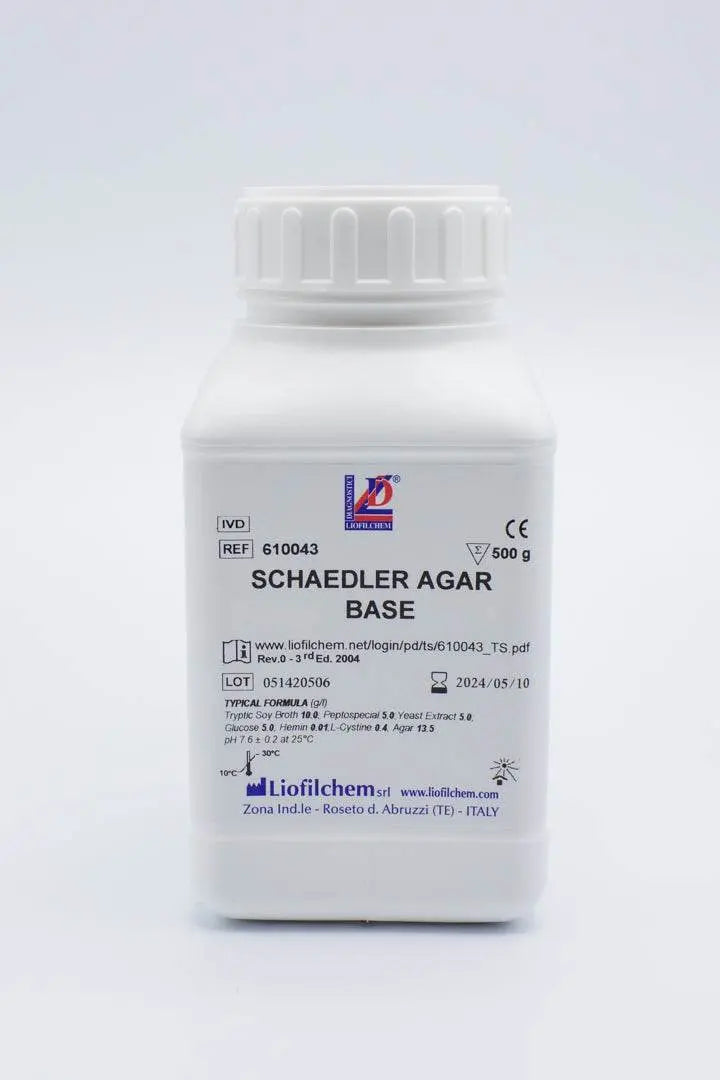 Liofilchem SCHAEDLER Agar Base Culture Media 610043