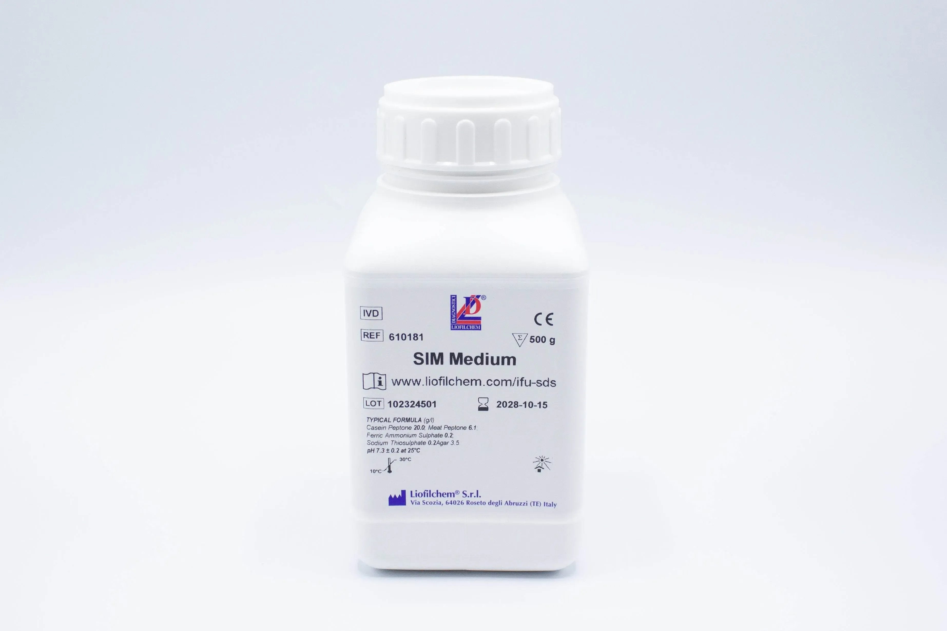 Liofilchem SIM Medium Culture Media 610181