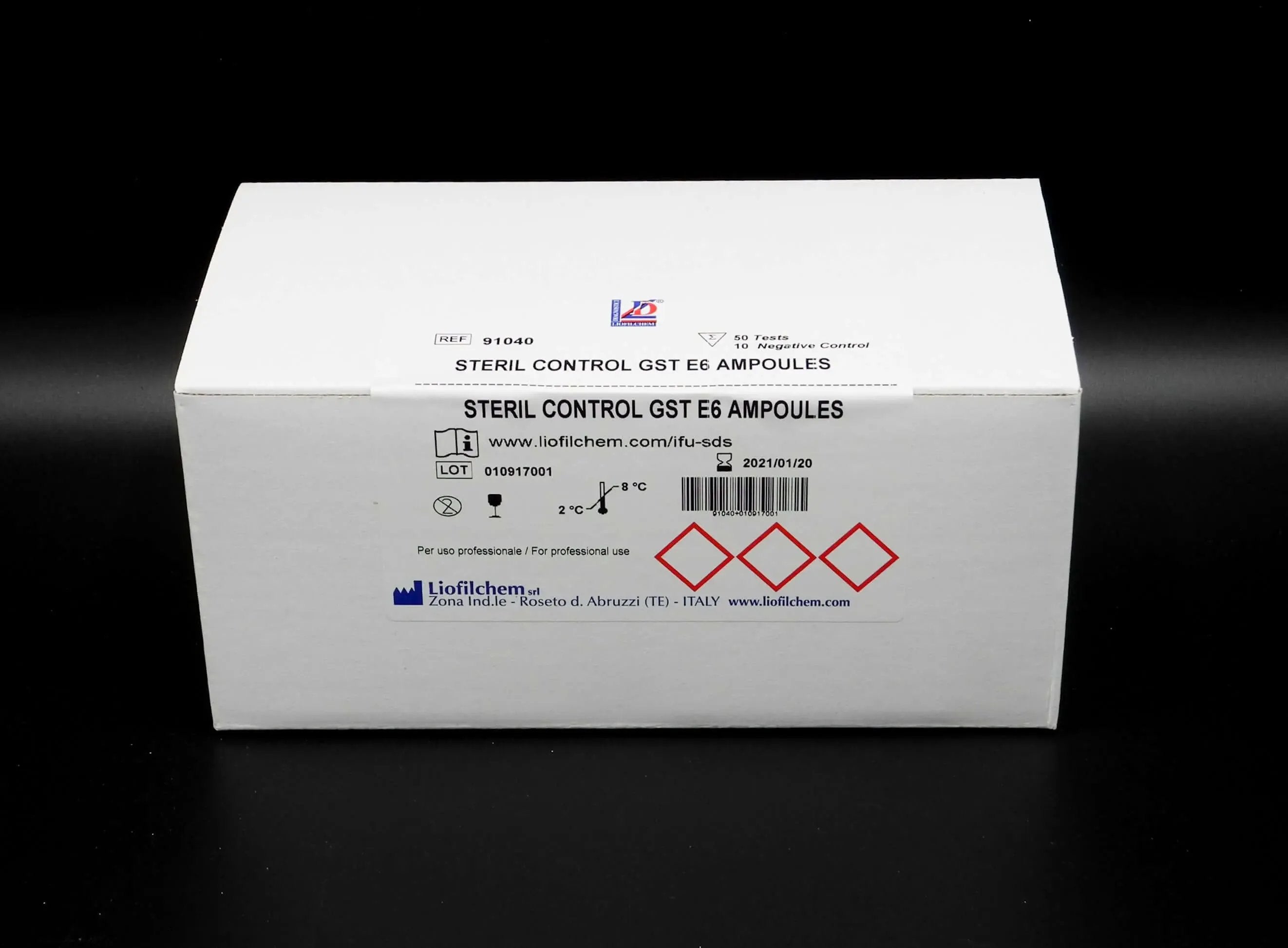 Liofilchem Steril Control GST E6 ampoules 91040