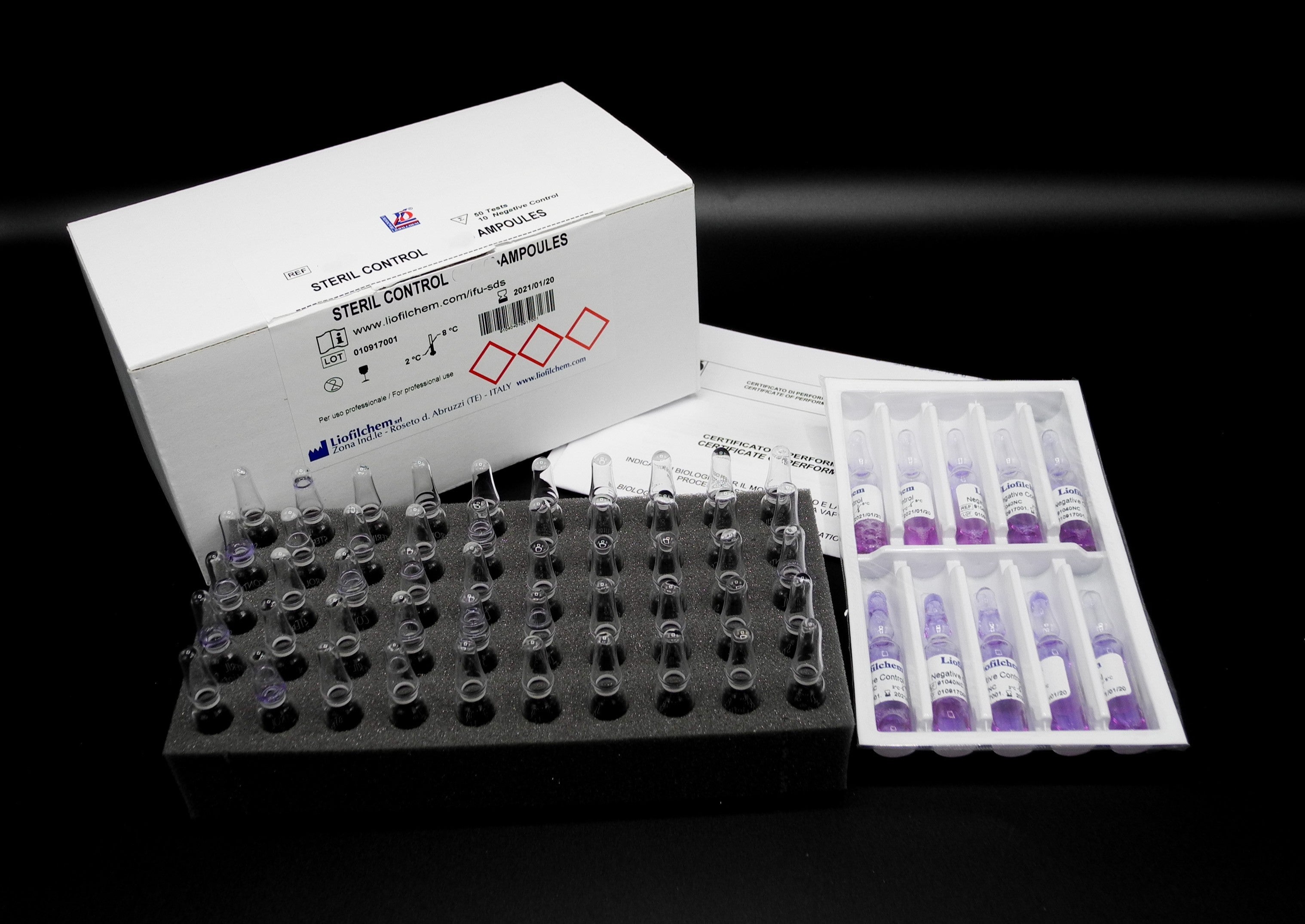 Steril Control BAS E6 ampoules - For Microbiology Lab Testing