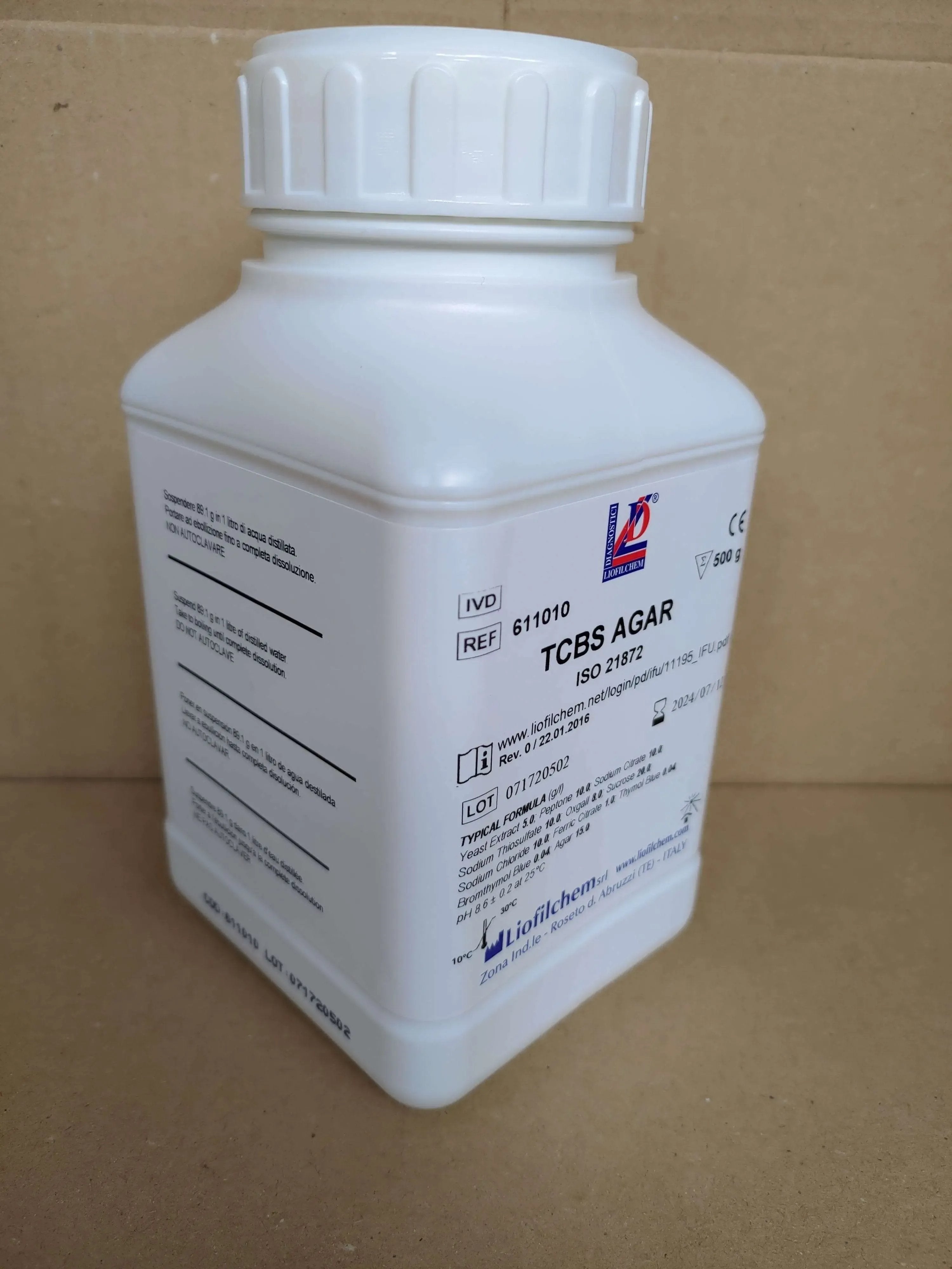 Liofilchem TCBS Agar Culture Media 30022