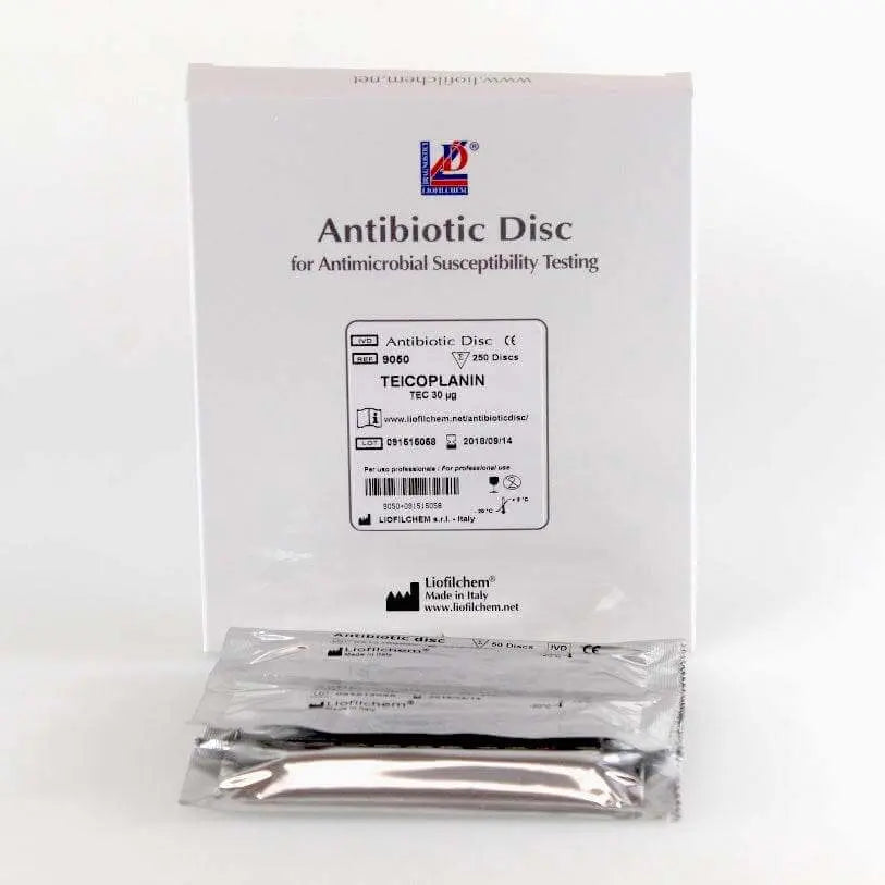 Liofilchem Teicoplanin TEC 30 µg Antibiotic discs for susceptibility tests 9050