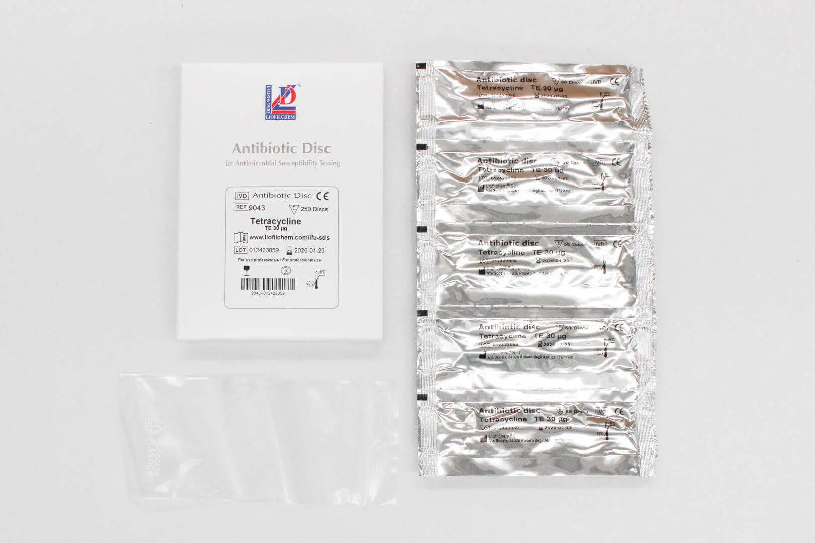 Liofilchem Tetracycline TE 30 µg Antibiotic discs for susceptibility tests 9043