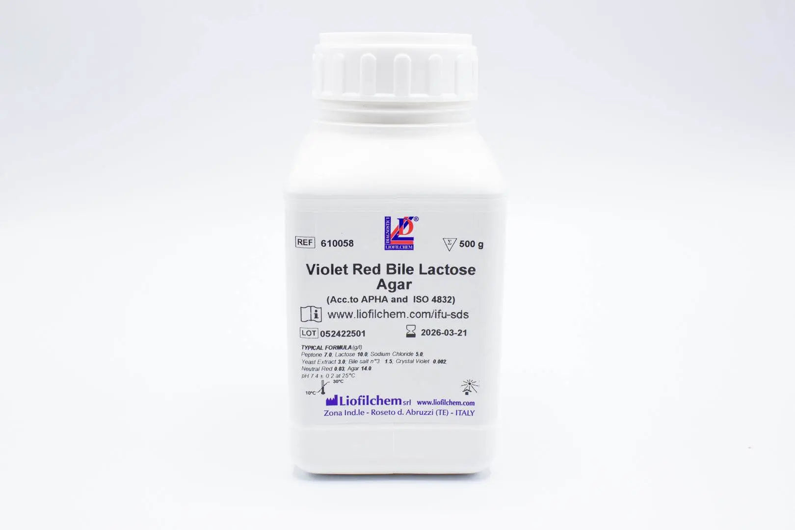 Liofilchem Violet Red Bile Lactose Agar Culture Media 610058